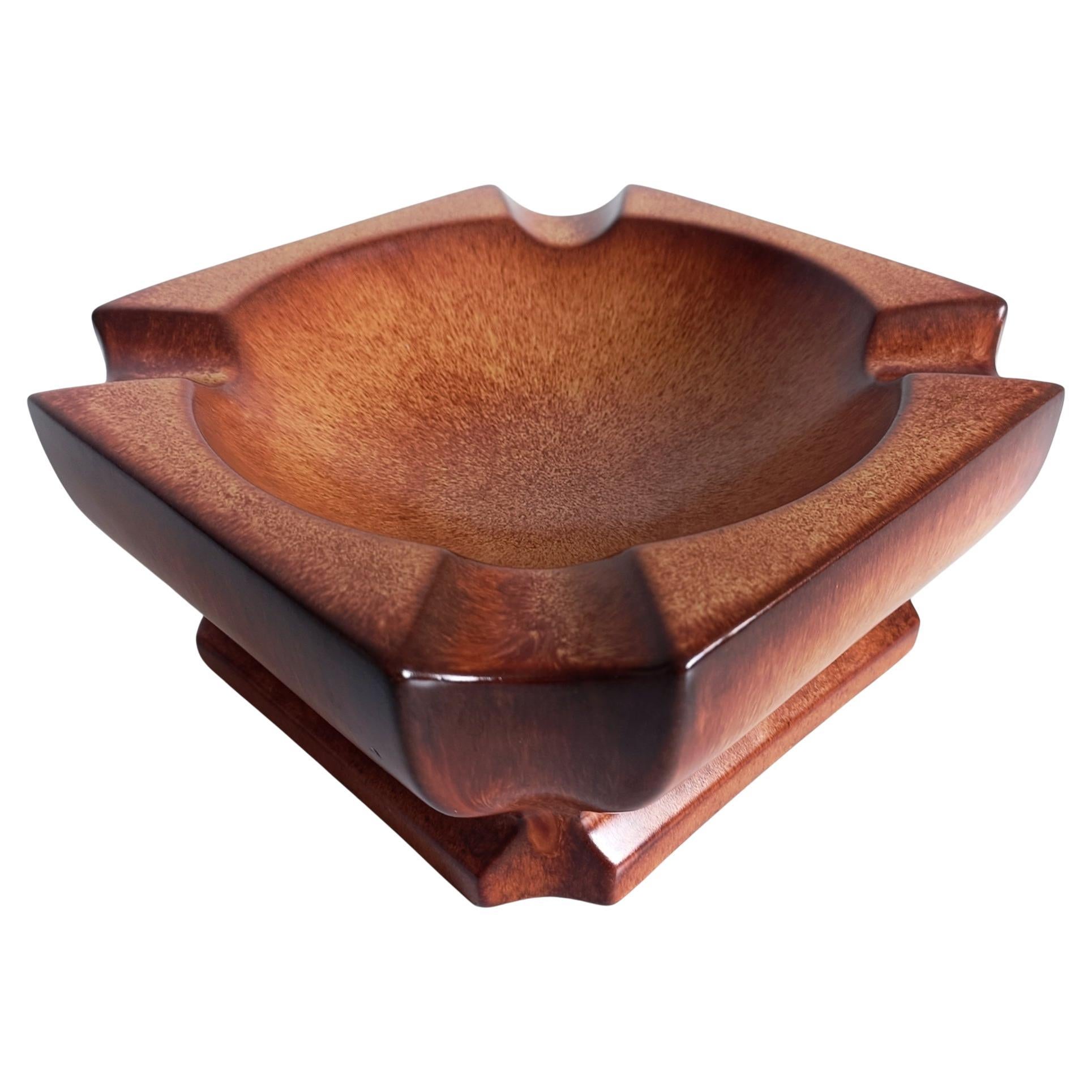Mid Century Bertoncello by Roberto Rigon Large Ceramic Ashtray Centerpiece, 1960