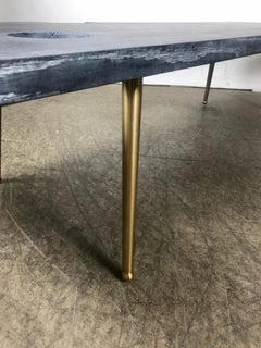 Modernist Bespoke Cerused Oak Coffee/Cocktail Table Designed by John Tracey