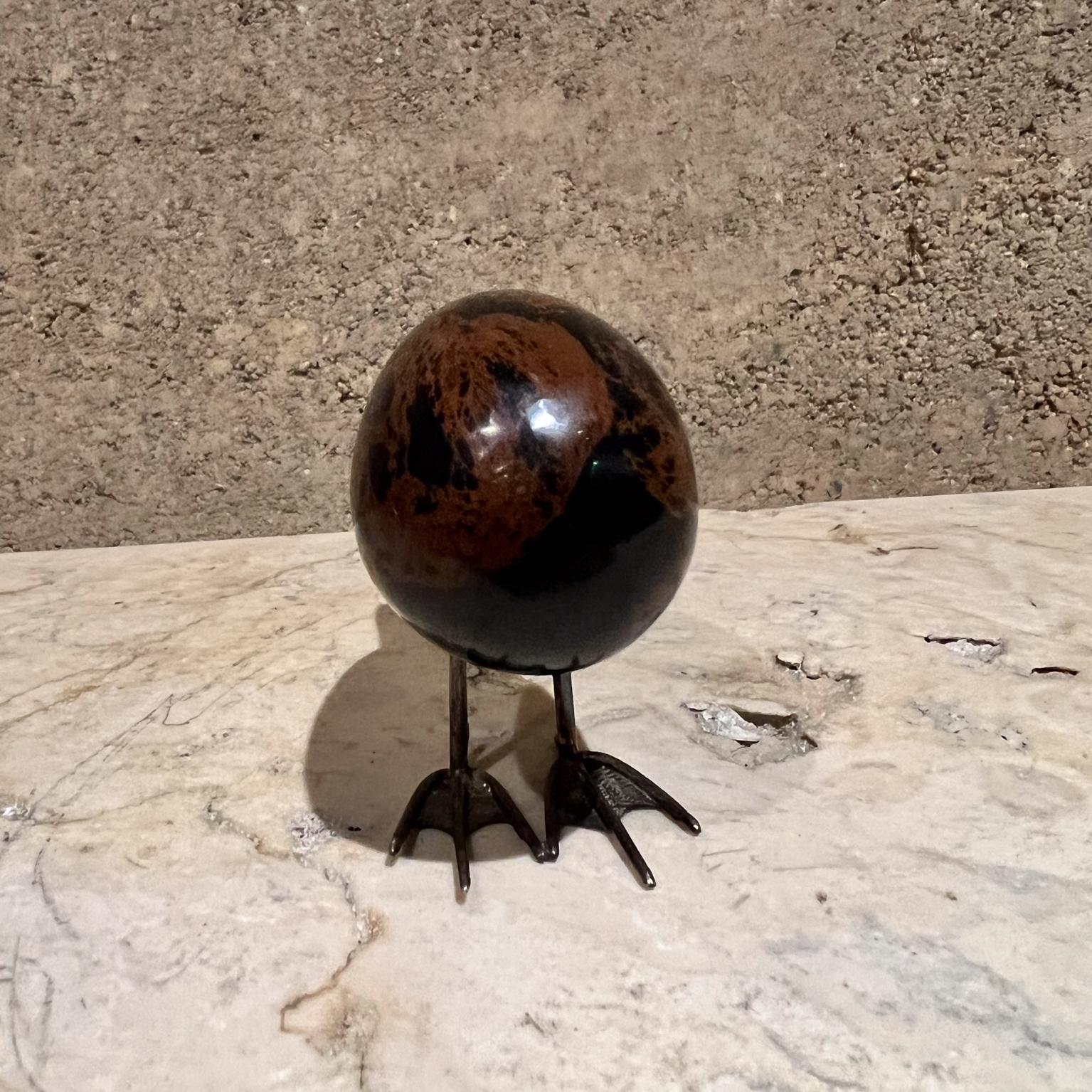 Modernist Abstract Bird Sculpture Sterling Silver and Stone In Good Condition For Sale In Chula Vista, CA