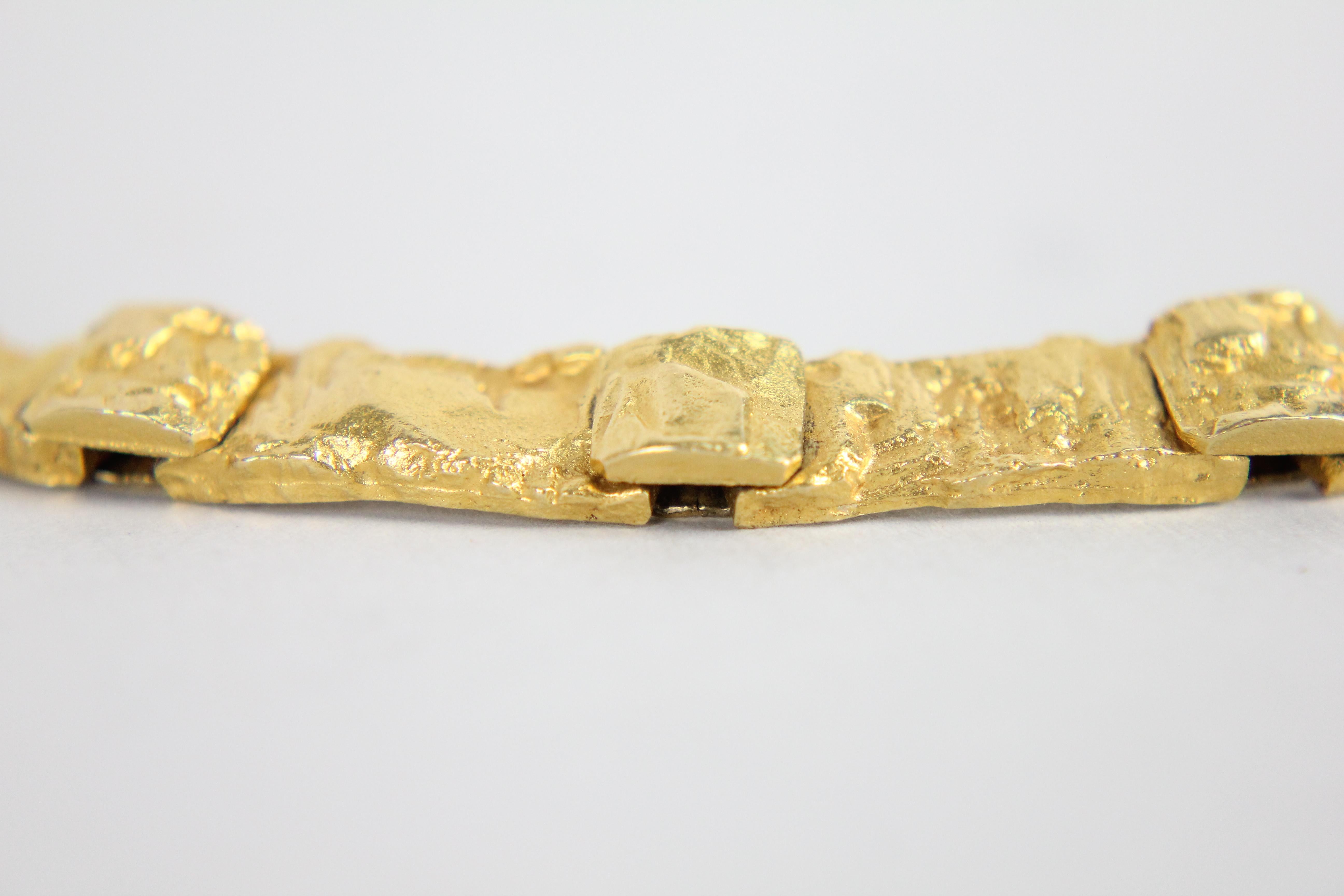 Modernist Björn Weckström, Lapponia 18k Gold, Bracelet 