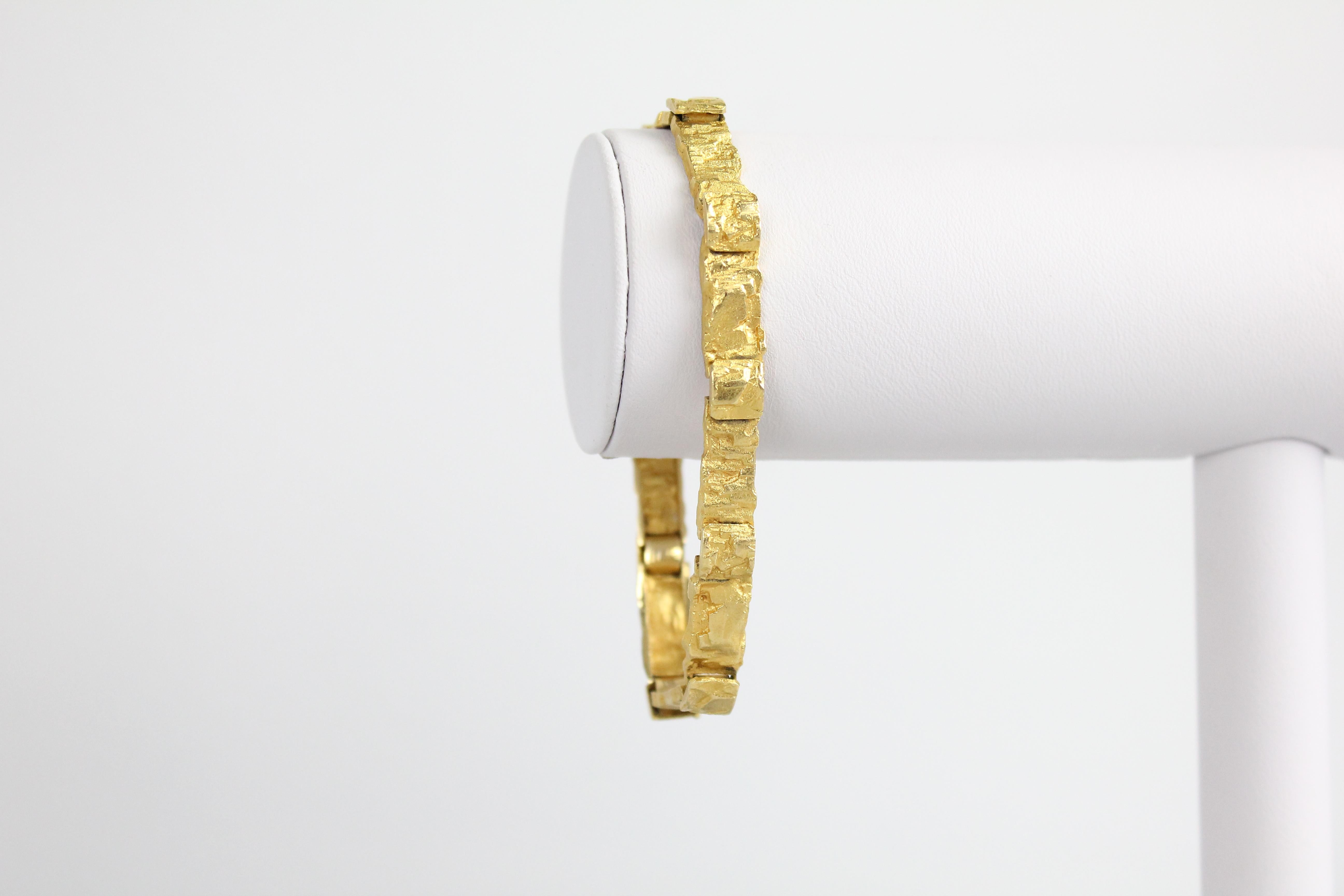 Modernist Björn Weckström, Lapponia 18k Gold, Bracelet 