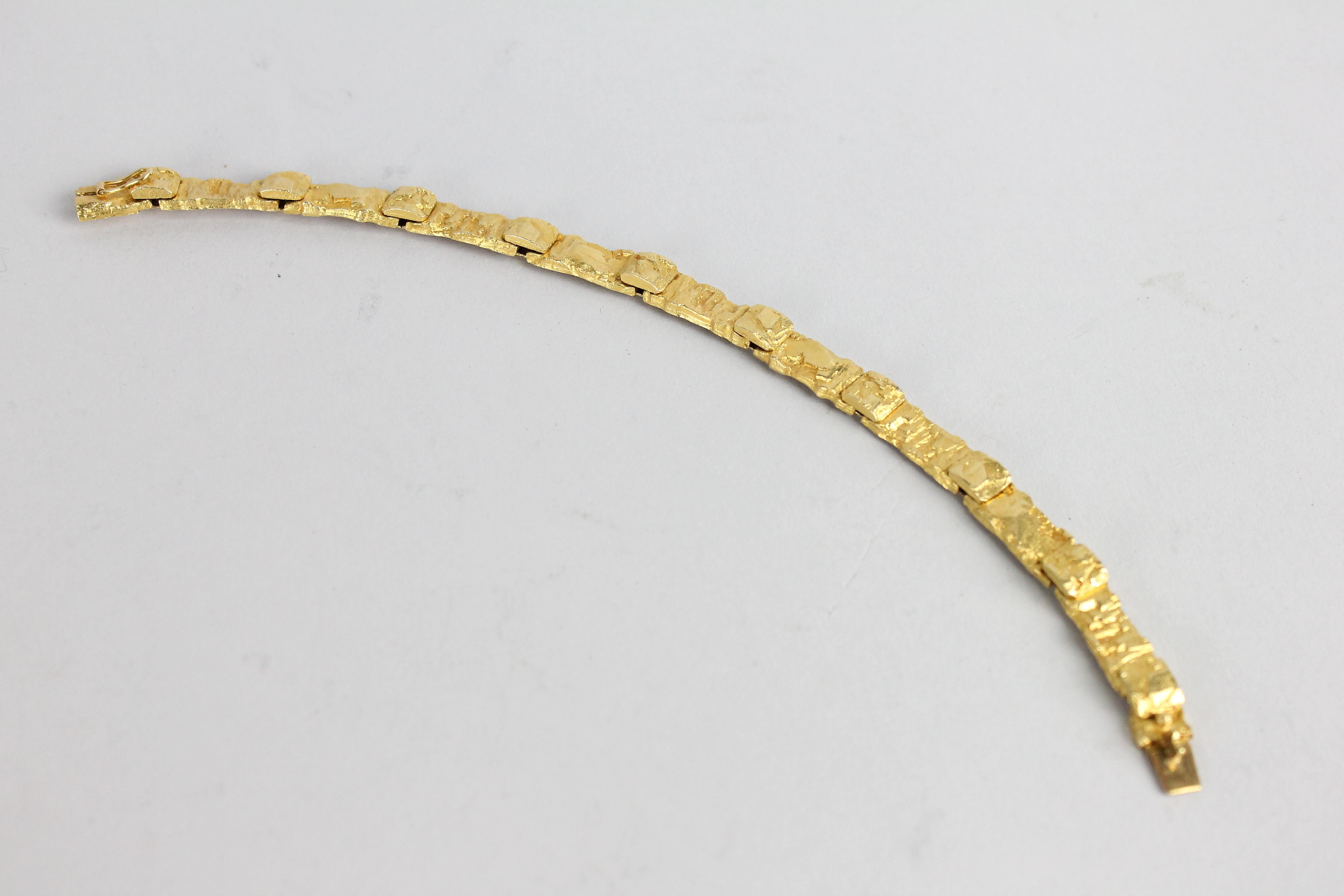 Modernist Björn Weckström, Lapponia 18k Gold, Bracelet 