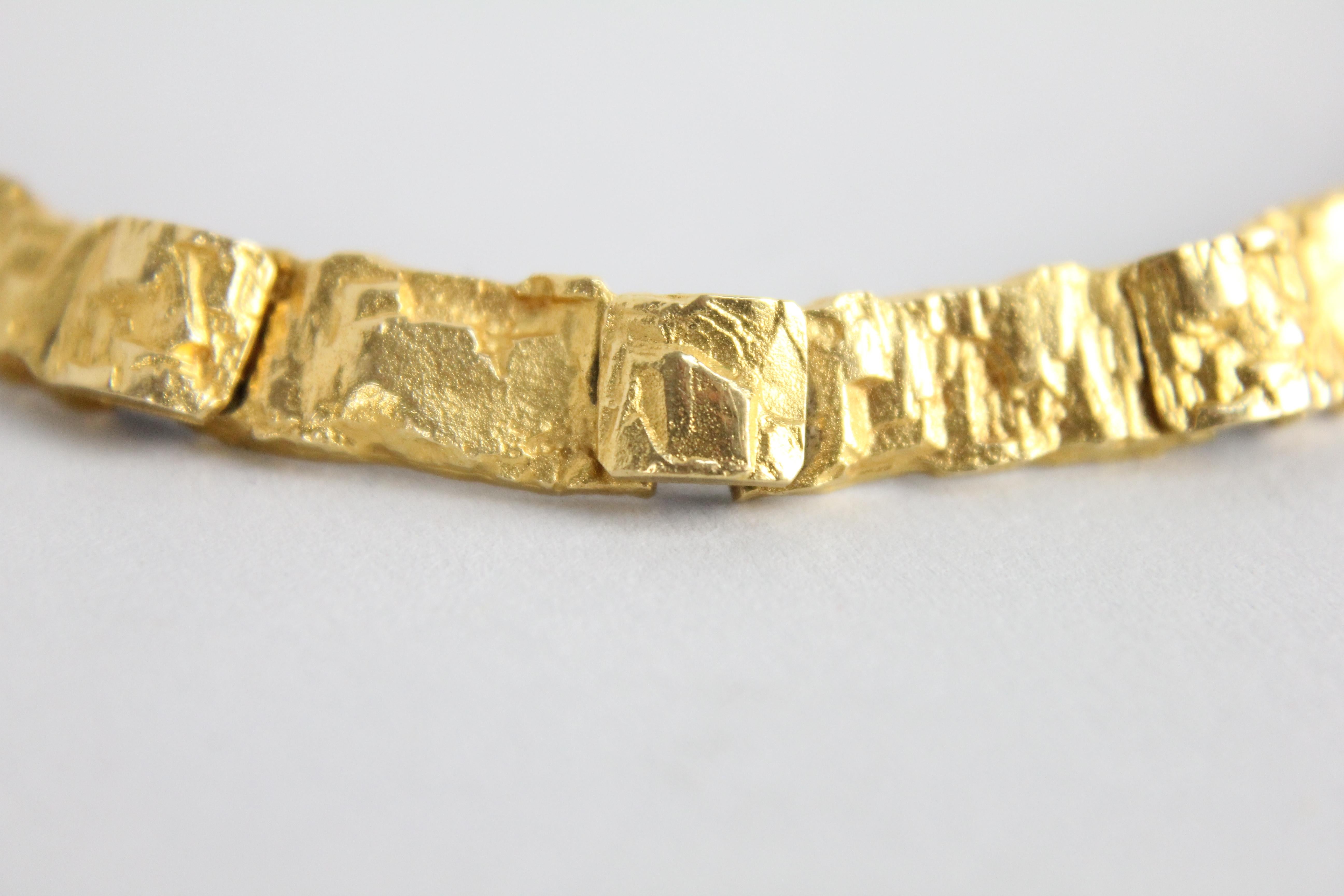 Modernist Björn Weckström, Lapponia 18k Gold, Bracelet 