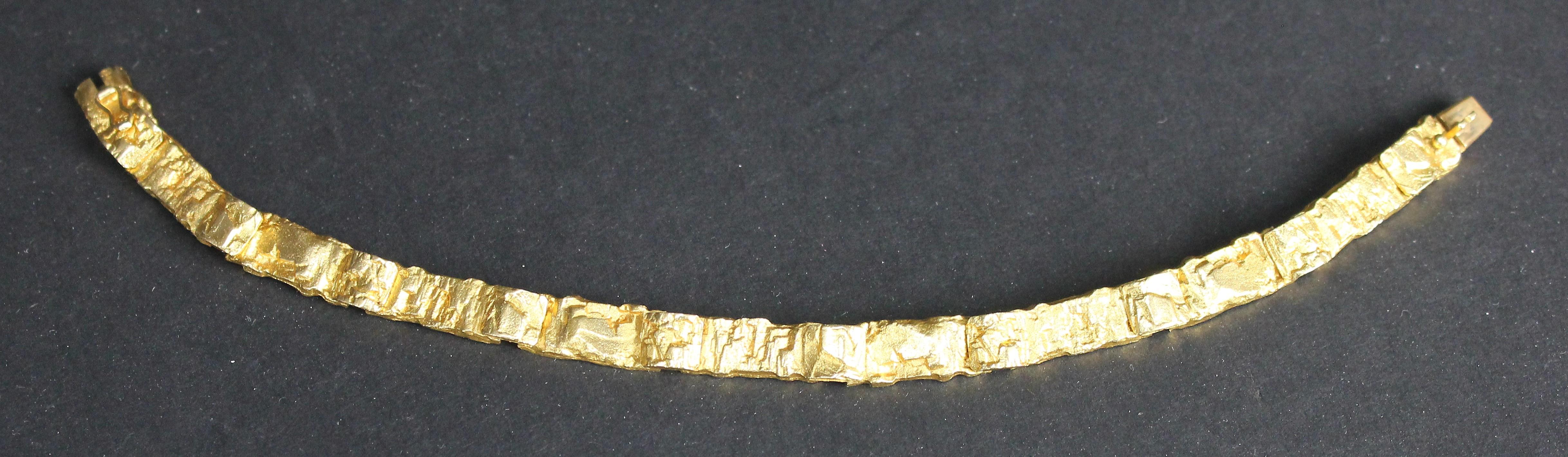 Modernist Björn Weckström, Lapponia 18k Gold, Bracelet 
