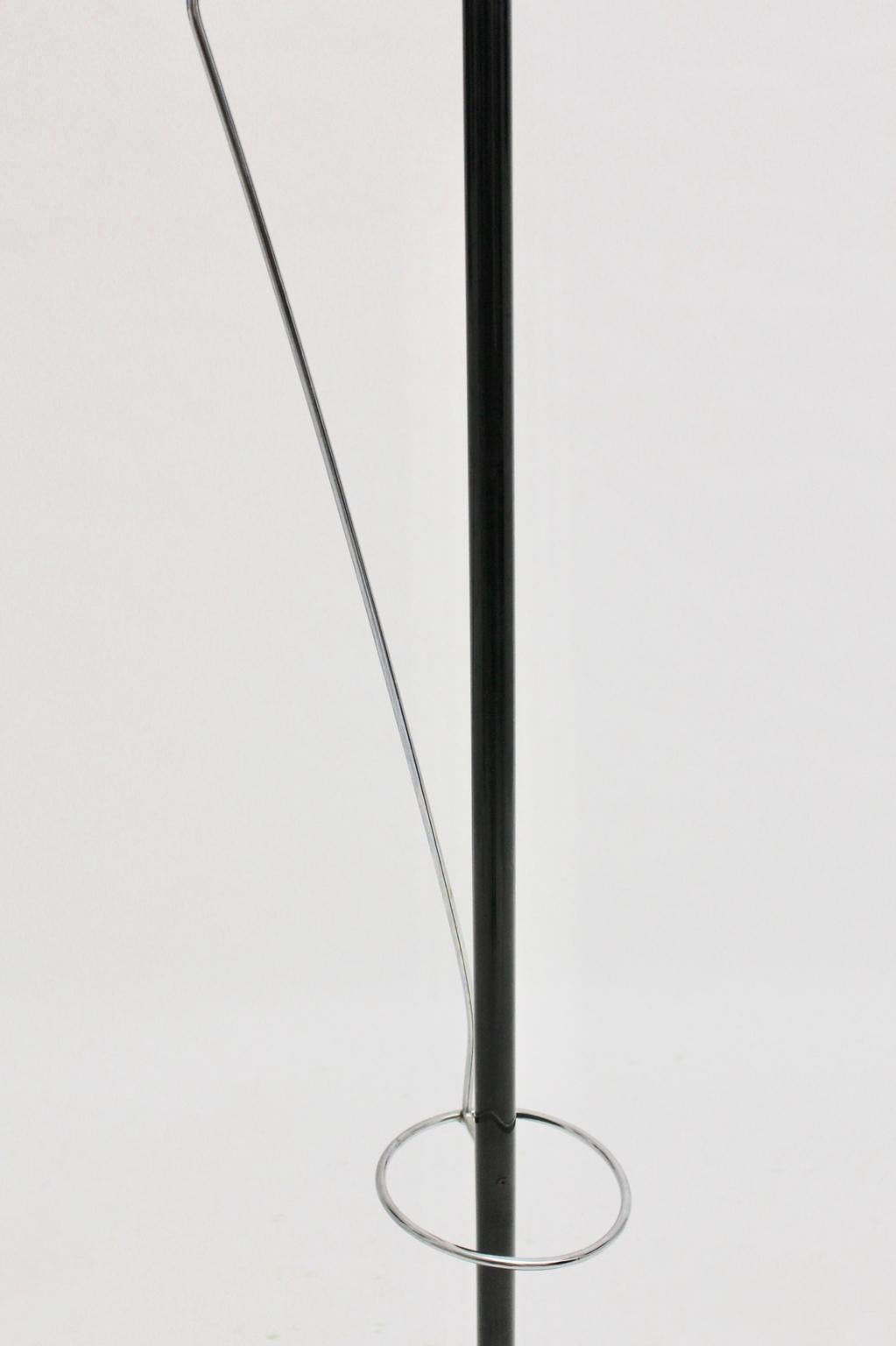 Late 20th Century Modernist Black Coat Stand, 1980s For Sale