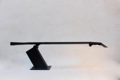 Modernist Black Desk Lamp by Hans Von Klier for Bilumen, Italy, 1980s