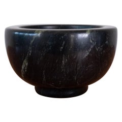 Modernist Black Italian Marble Bowl or Catch All