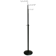 Modernist Black Metal Vintage Coat Stand by Markus Börgens 1980s, Denmark