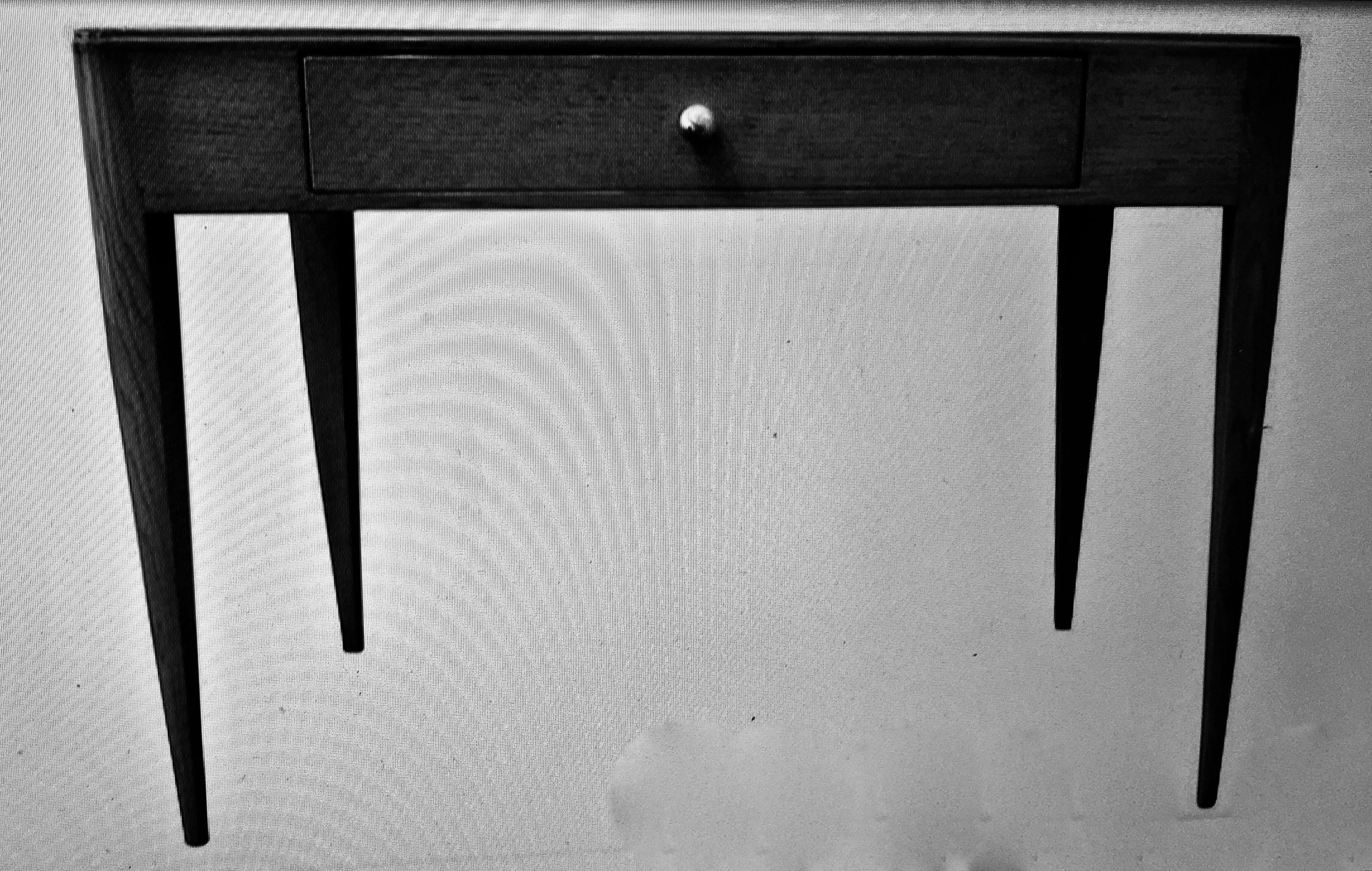 Modernist Blackened Oak Desk Attributed to Emile-Jacques Ruhlmann, France, 1932 For Sale 2