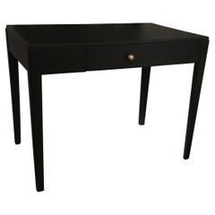Modernist Blackened Oak Desk Attributed to Emile-Jacques Ruhlmann, France, 1932
