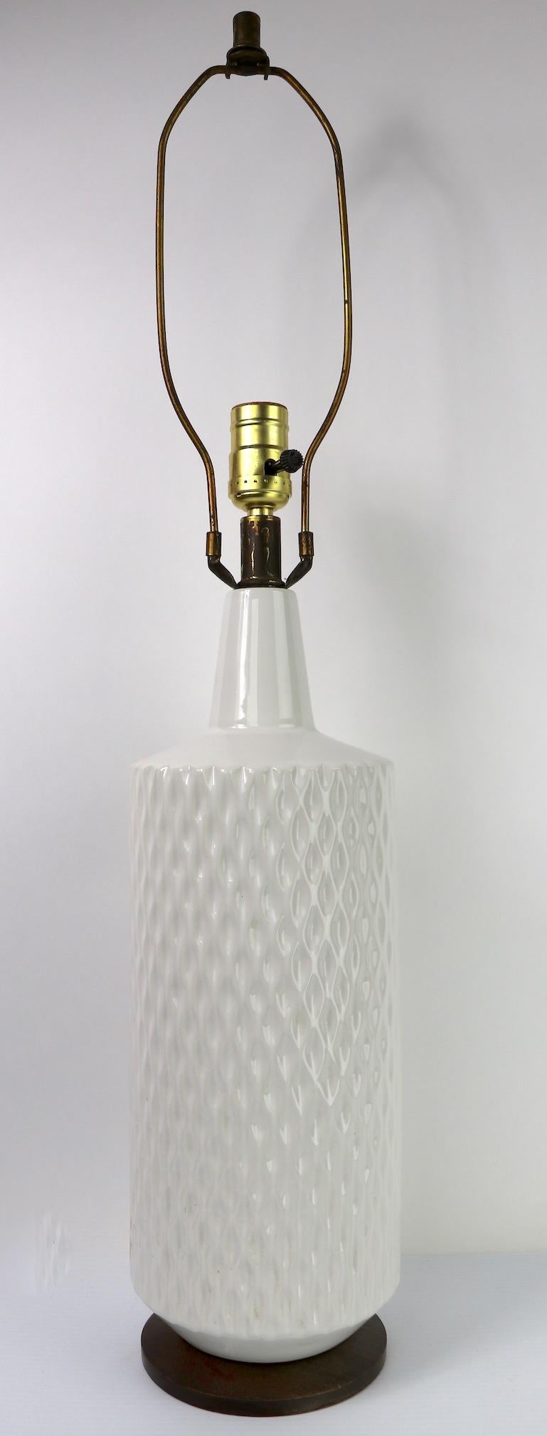 Modernist Blanc de Chine Table Lamp For Sale 4