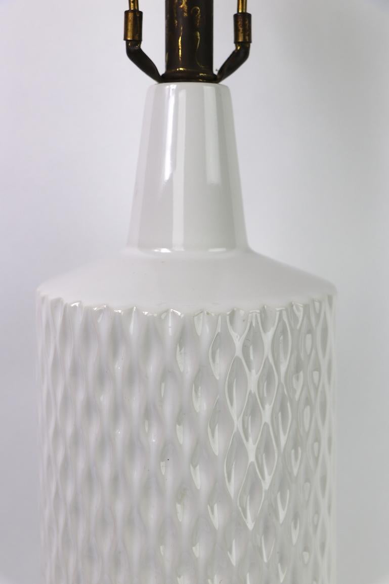20th Century Modernist Blanc de Chine Table Lamp For Sale