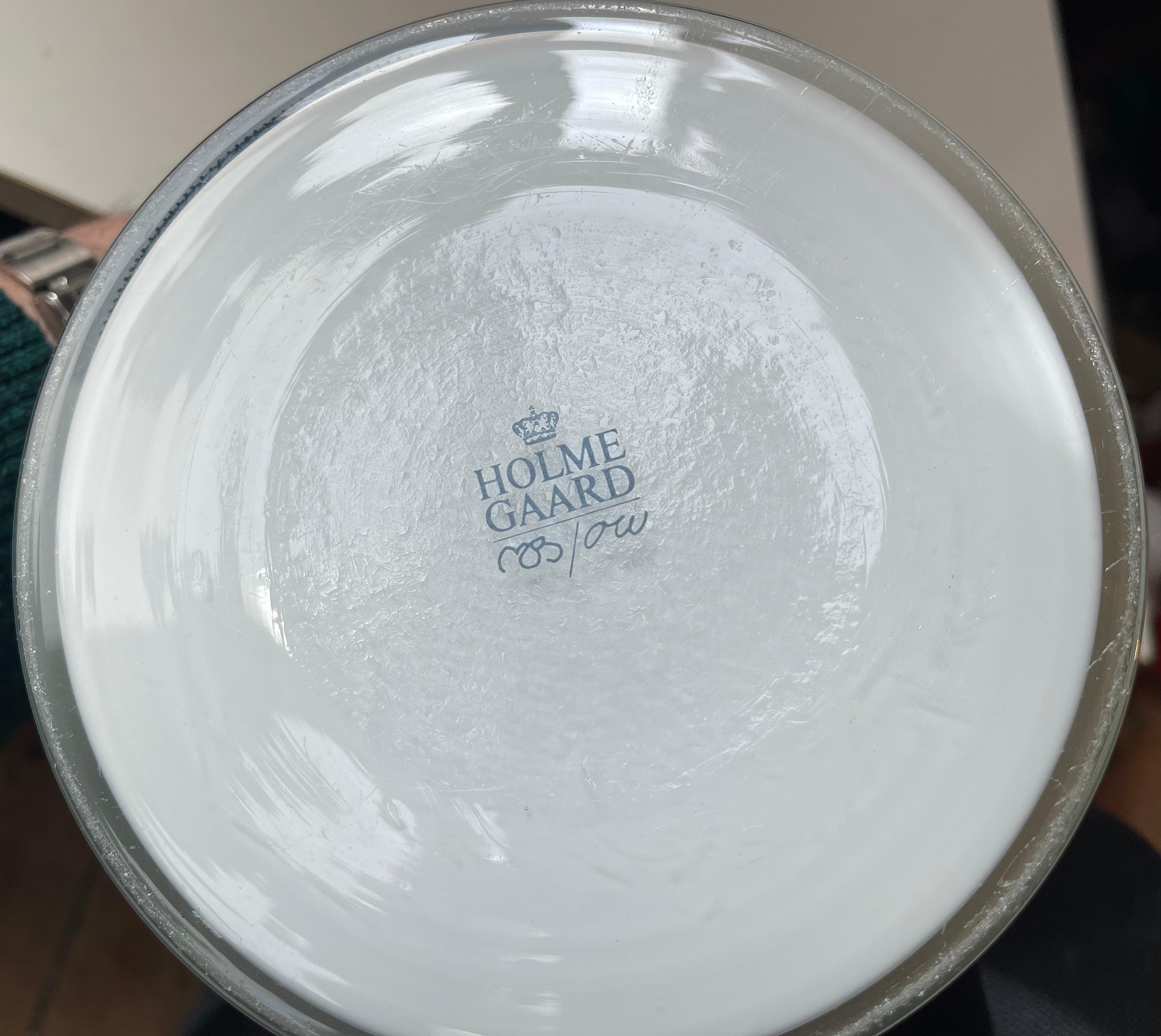 Jardinière moderniste bleue Magic Glass de Michael Bang & Ole Winther pour Holmegaard Bon état - En vente à Esbjerg, DK