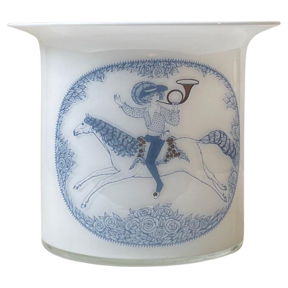 Jardinière moderniste bleue Magic Glass de Michael Bang & Ole Winther pour Holmegaard en vente