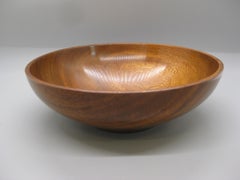Recipiente modernista Bob Stocksdale Jenisero Wood California Design Turned Art Bowl