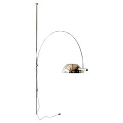 modernist Boca Arc floor to ceiling lamp designed by Florian Schulz