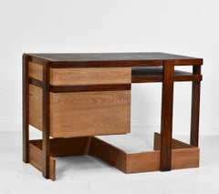 Modernist Bombay Rosewood & Scrub Pine Desk + Chair by George Sneed Circa 1970s