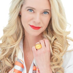 Anello Modernista Bombe con diamanti incastonati di Fred of Paris