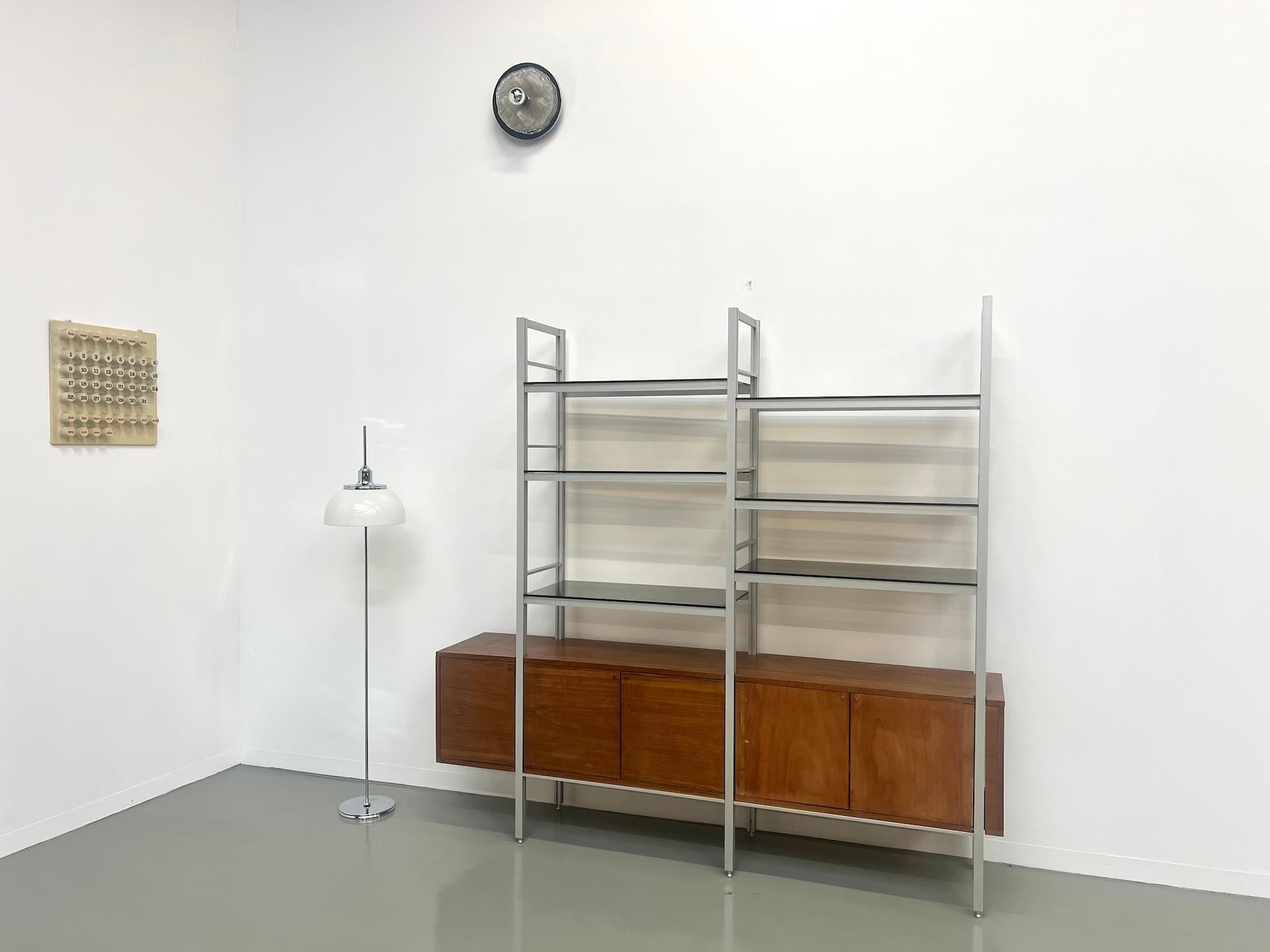 Mid-Century Modern Modernist bookcase sideboard from the 80s For Sale