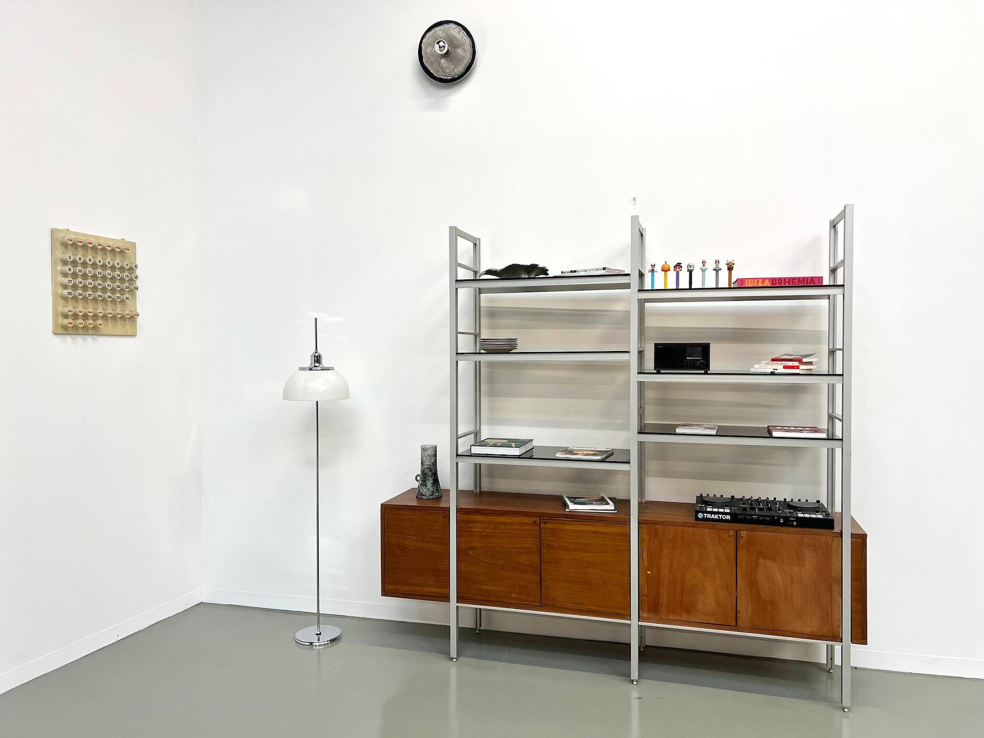 Late 20th Century Modernist bookcase sideboard from the 80s For Sale