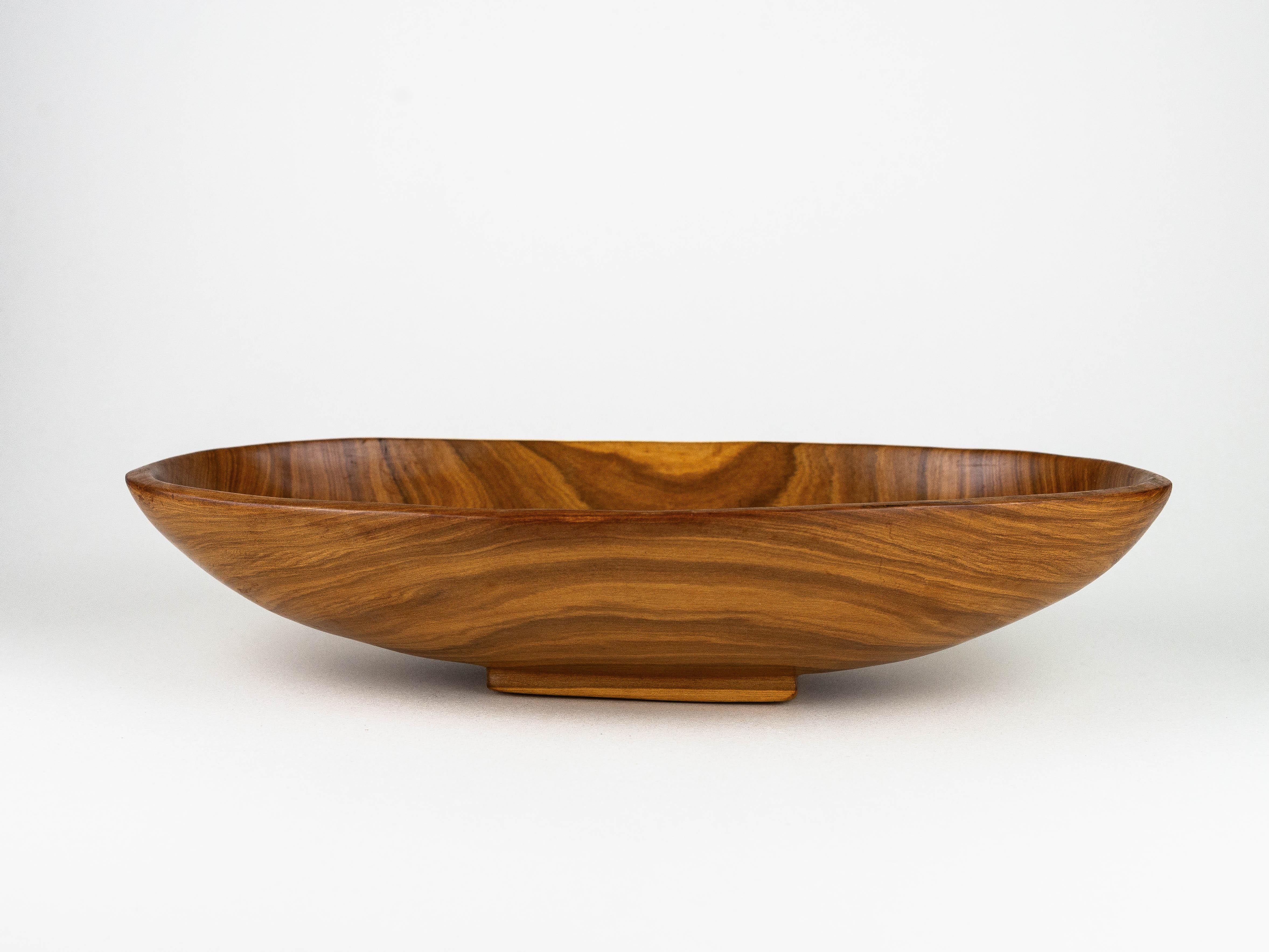 Cuenco modernista en madera de olivo, Francia Años 60 Francés en venta