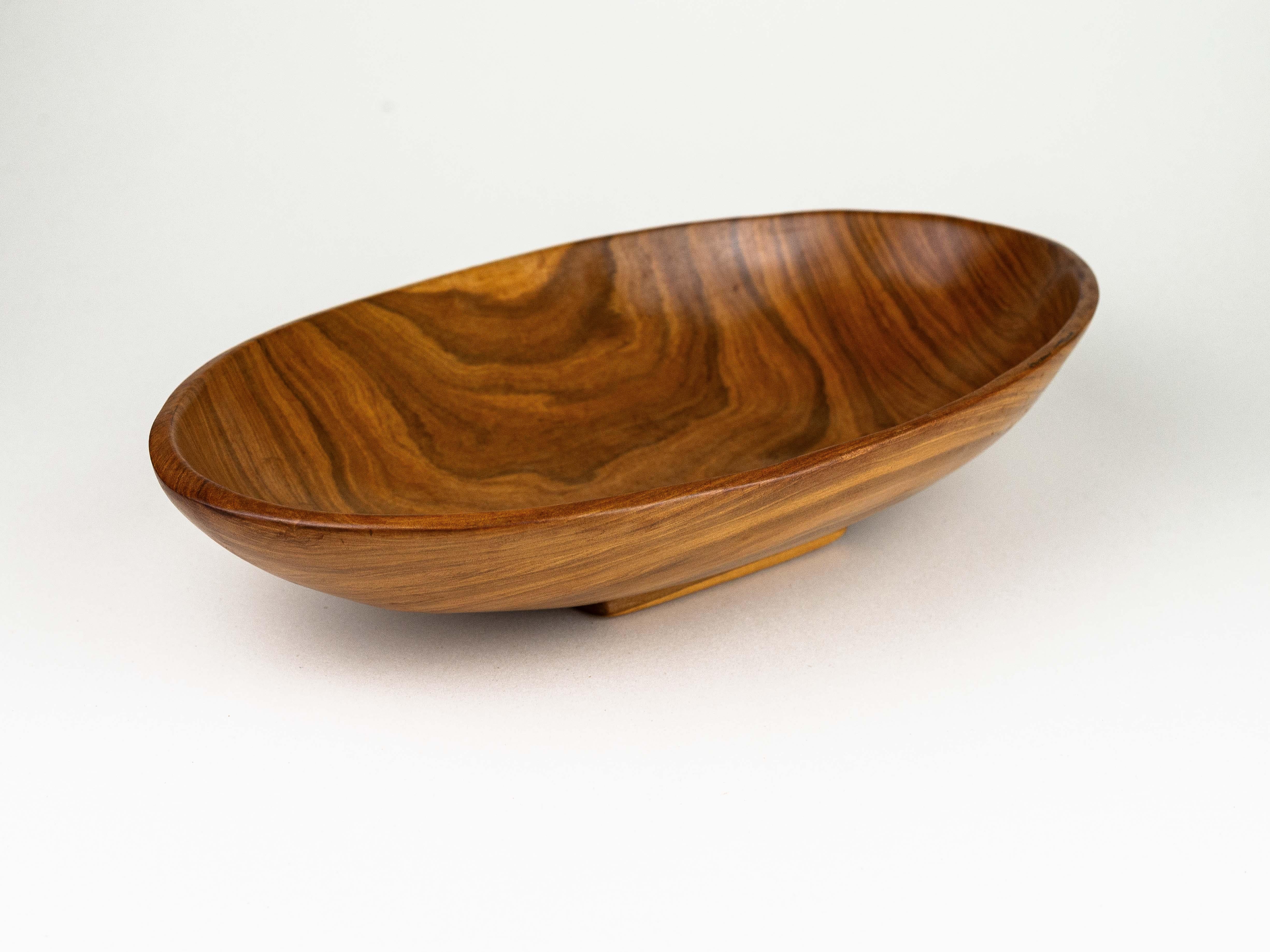 Cuenco modernista en madera de olivo, Francia Años 60 Madera en venta