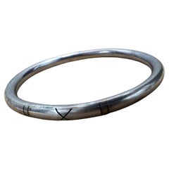 Modernist Bracelet Silver Bangle Taxco Mexico