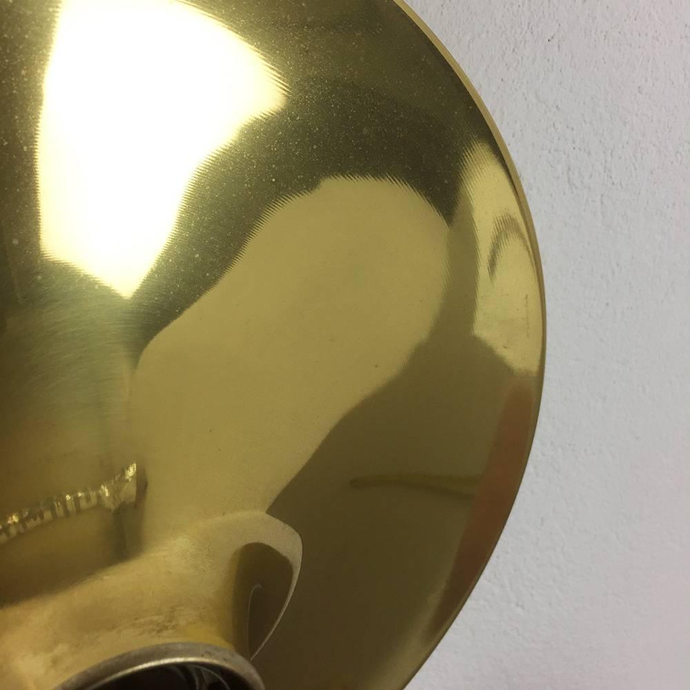 Mid-Century Modern Modernist Brass 1960s German Disc Wall Light Made by Cosack, Germany