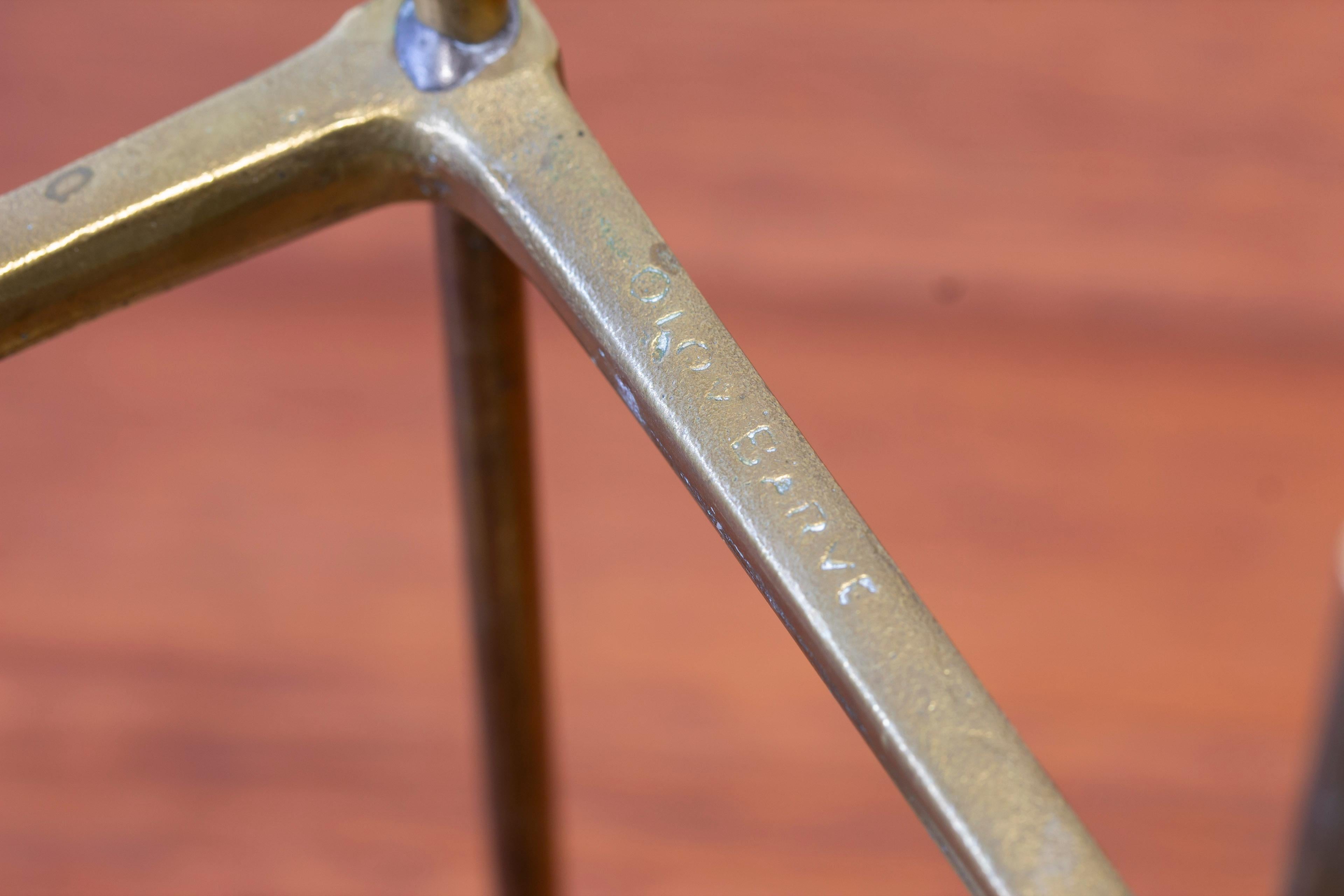 Candelabro modernista de latón de Olov Barve, Suecia, años 50 Sueco en venta