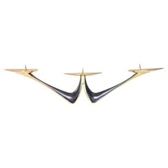Modernist Brass Candleholder by Klaus Ullrich for Faber & Schumacher 1950's