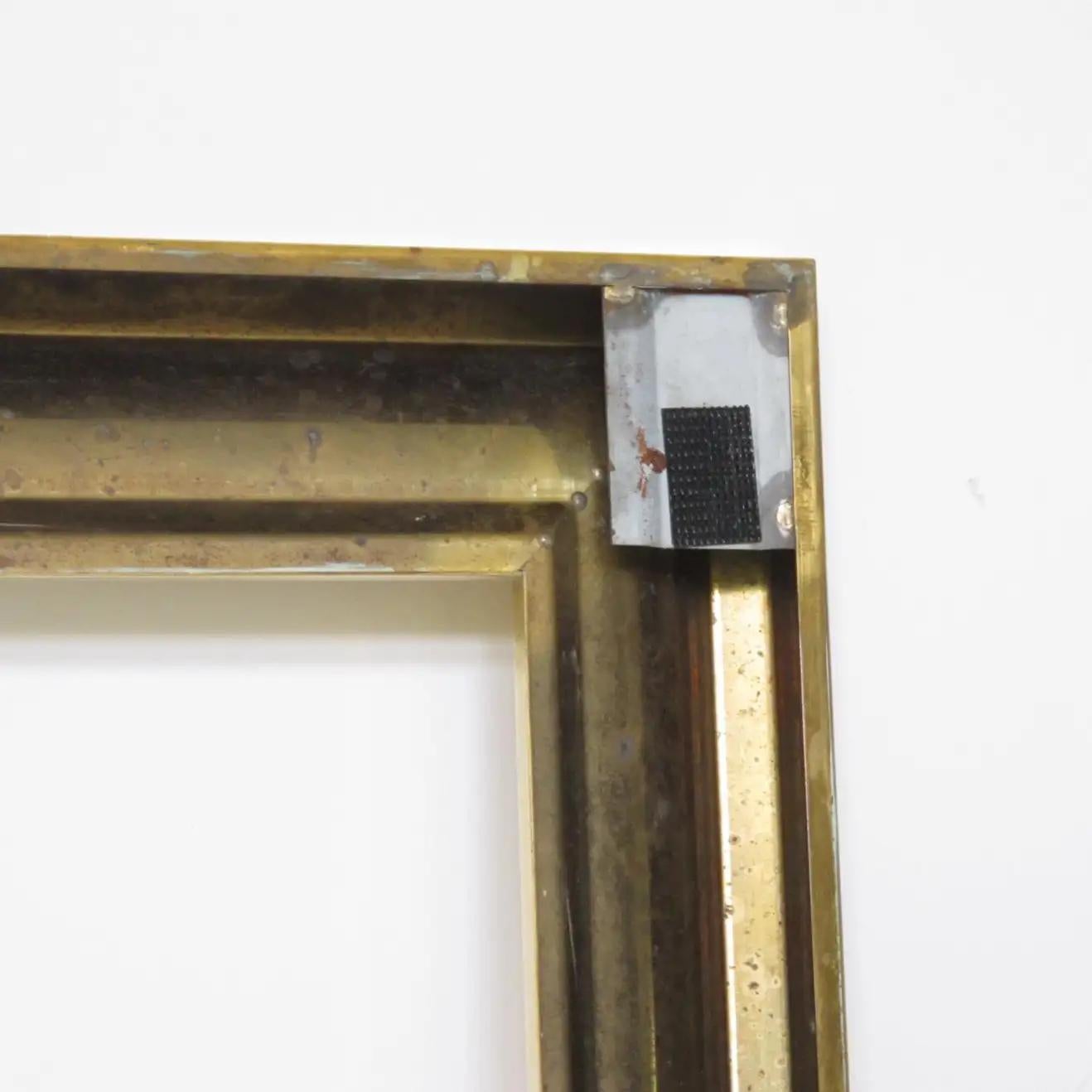 Modernist Brass Frame for Painting, Drawing or Mirror, 1940s In Good Condition For Sale In Atlanta, GA