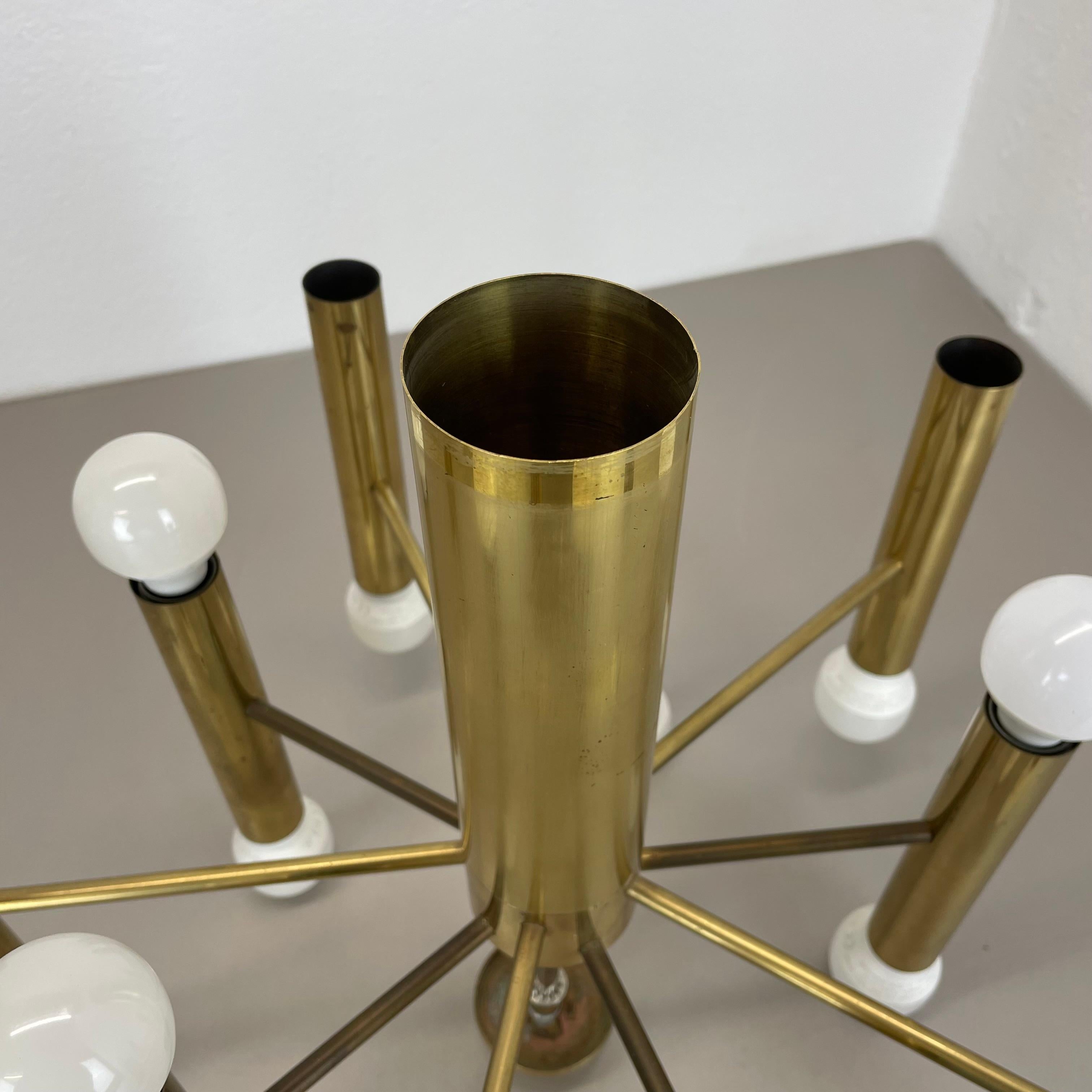 Grand plafonnier moderniste de style Stilnovo Sciolari, Italie, 1970 en vente 8