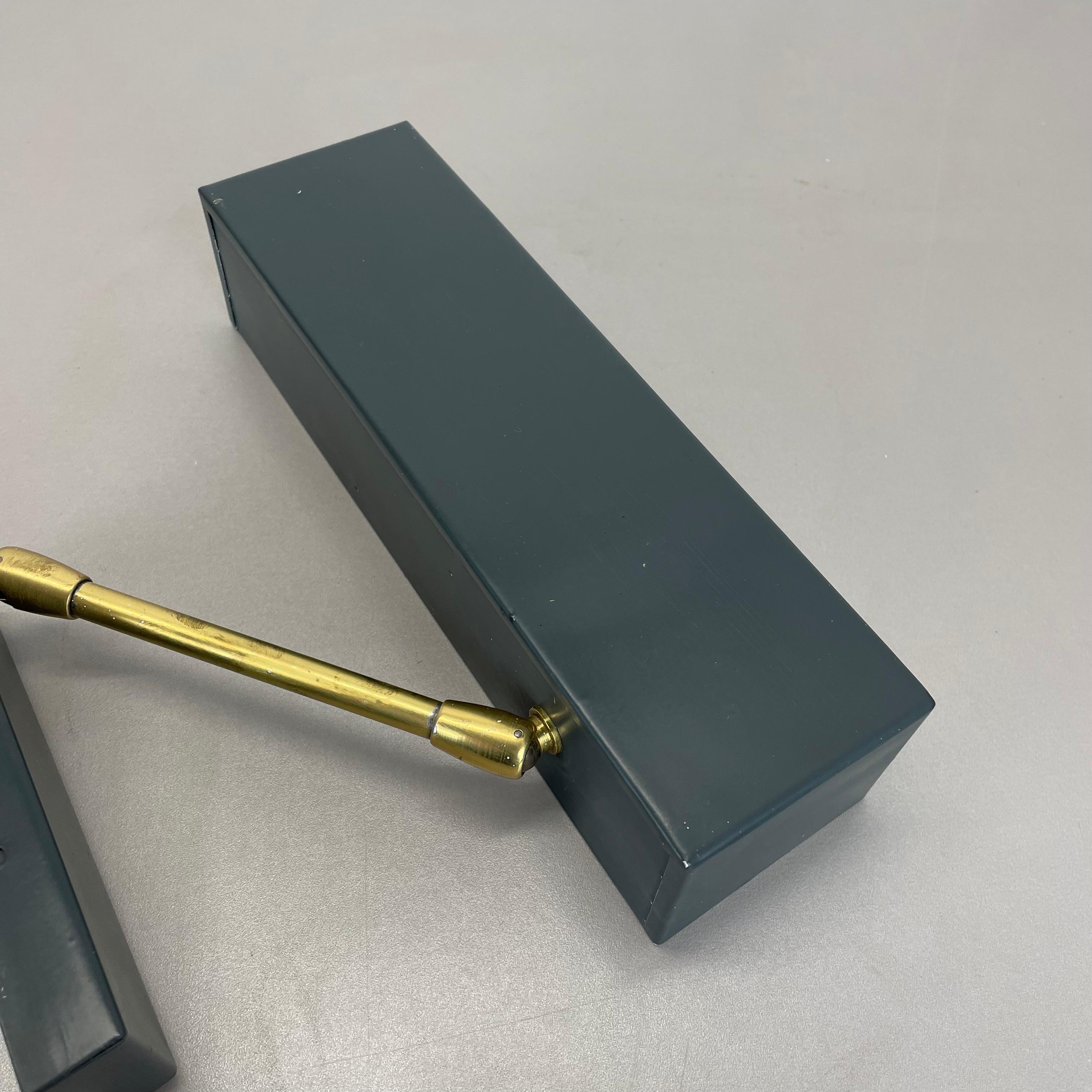 Modernist Brass Metal adjustable Wall Light in MATEGOT Style, Germany 1950s For Sale 7