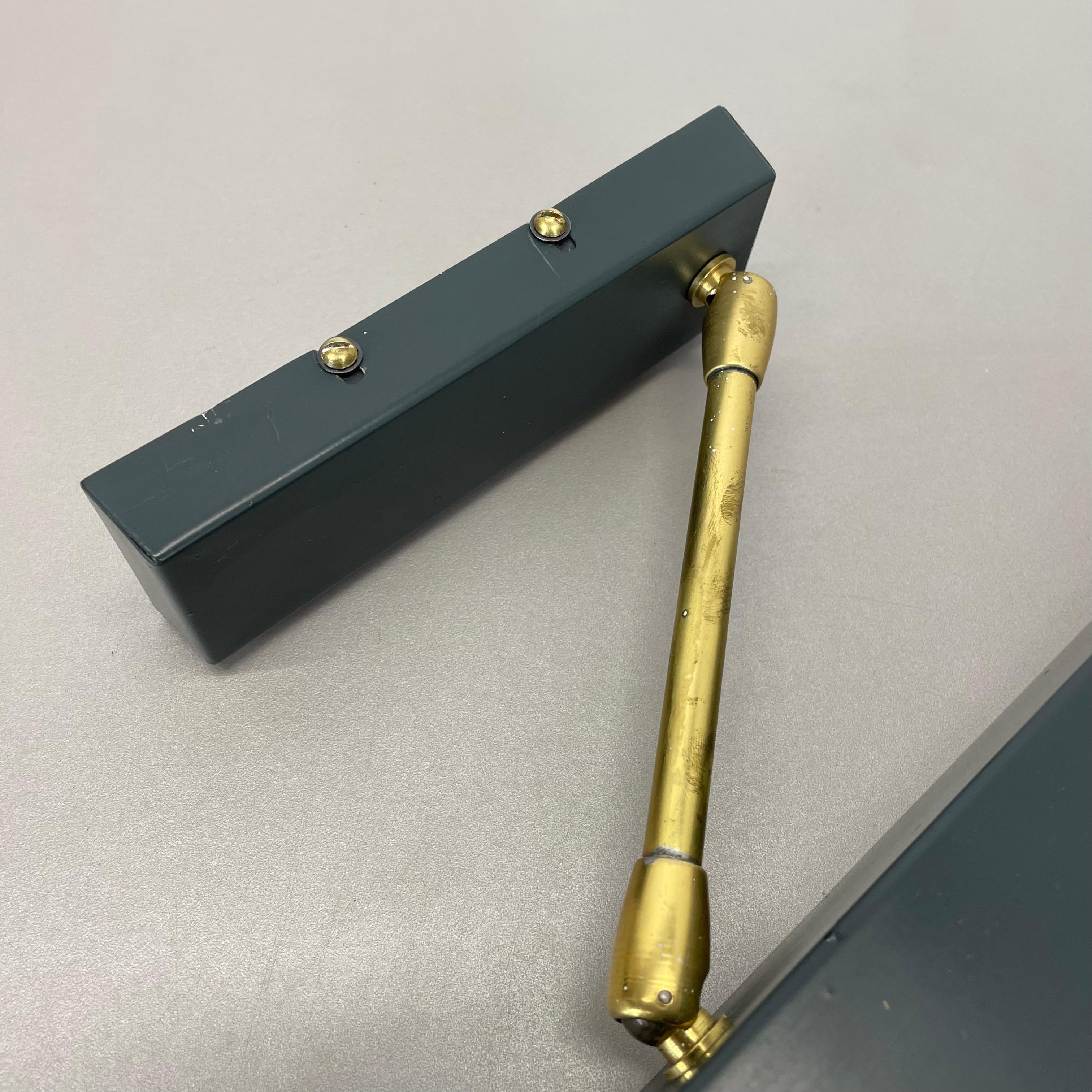 Modernist Brass Metal adjustable Wall Light in MATEGOT Style, Germany 1950s For Sale 13