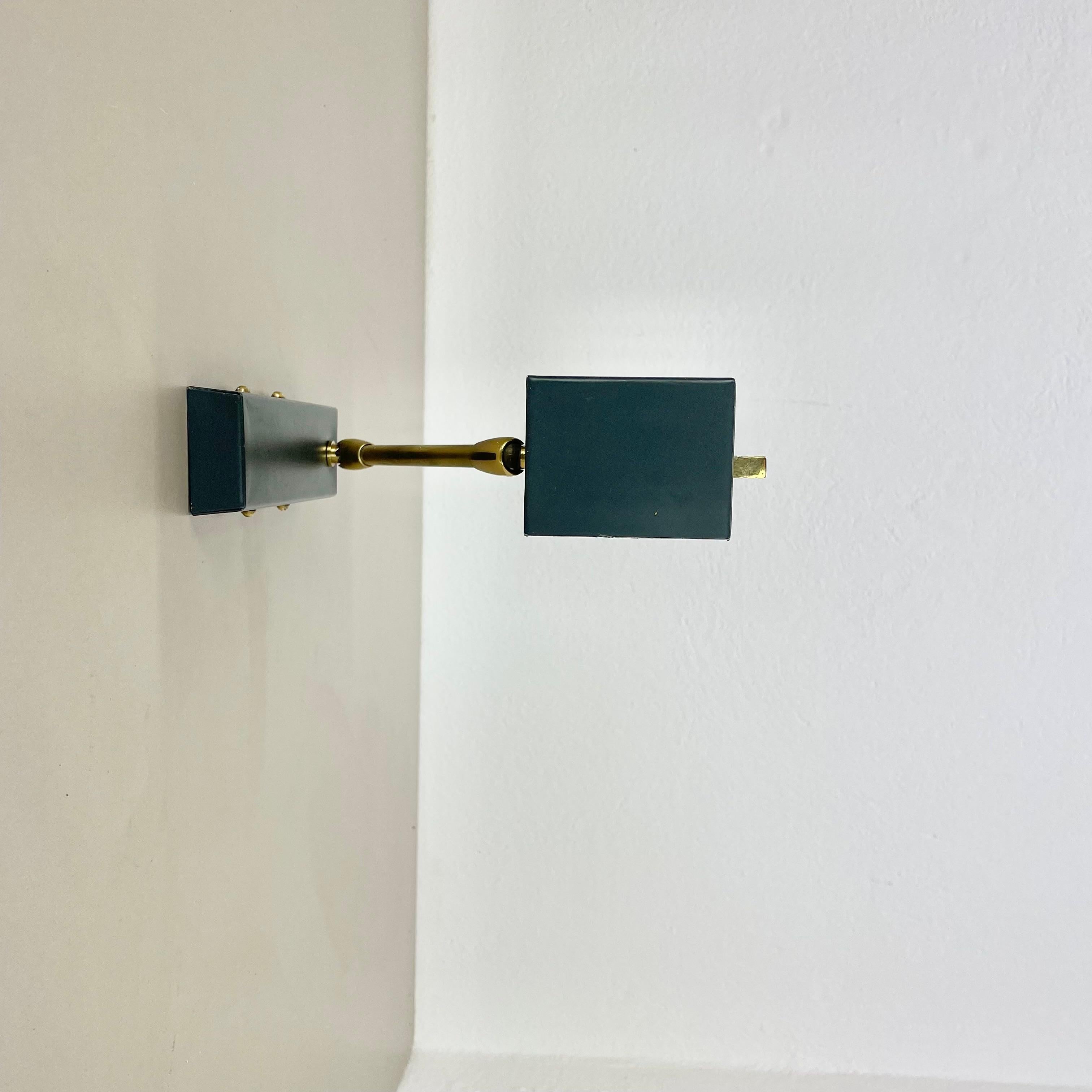 Mid-Century Modern Modernist Brass Metal adjustable Wall Light in MATEGOT Style, Germany 1950s For Sale