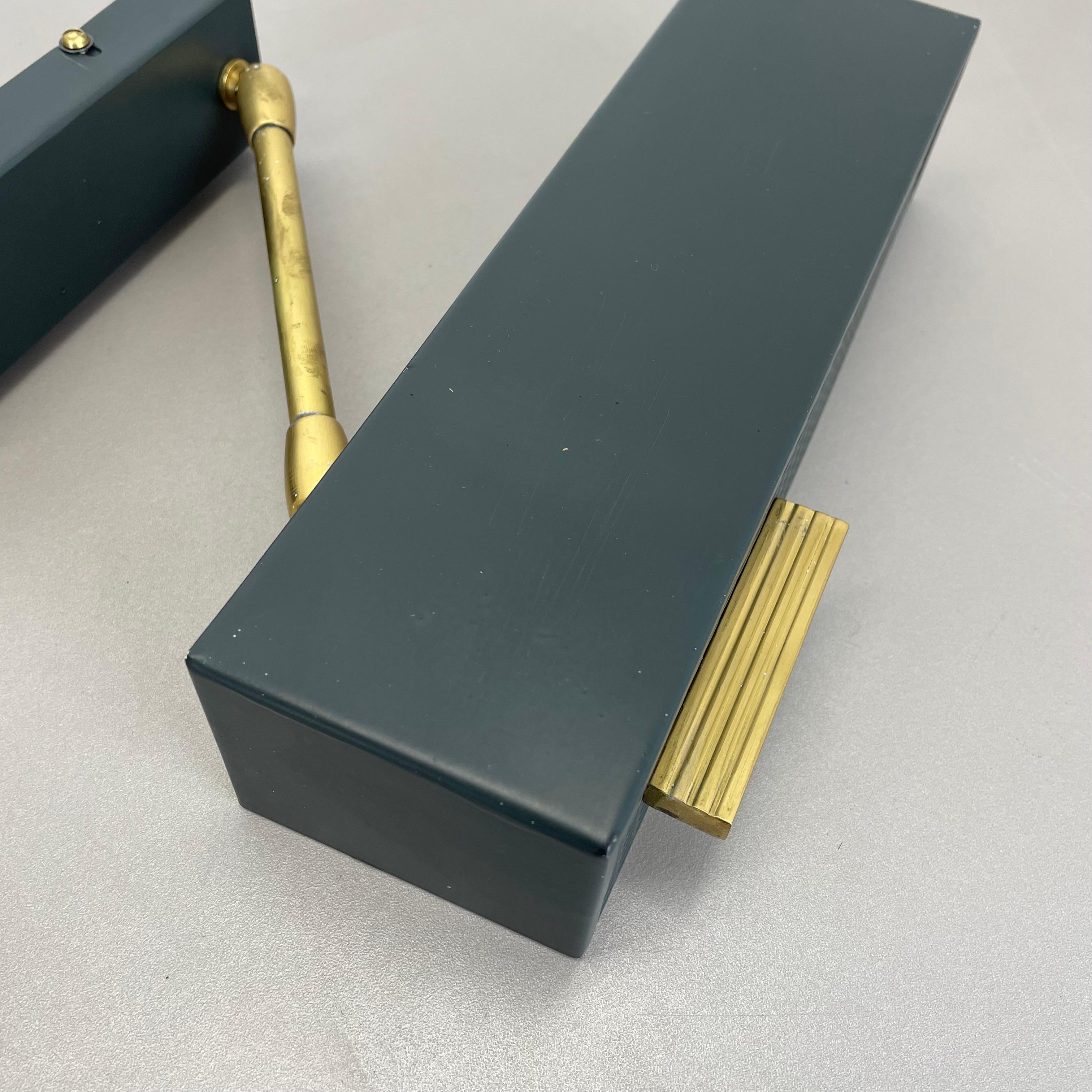 Modernist Brass Metal adjustable Wall Light in MATEGOT Style, Germany 1950s For Sale 3