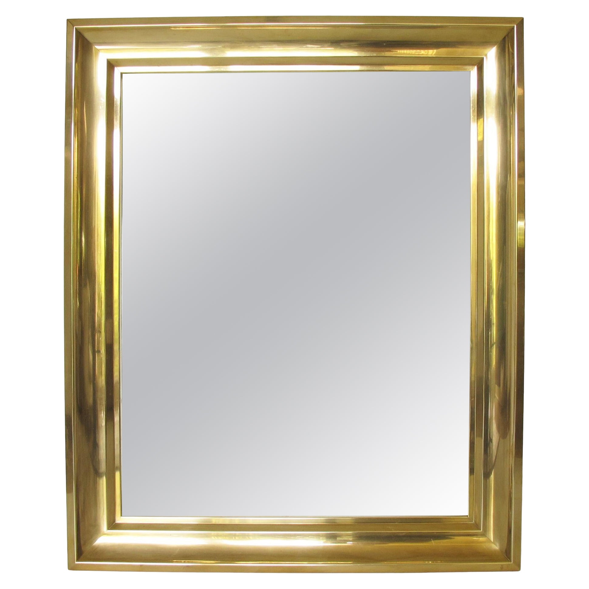 Cornice di metallo in ottone modernista per progetti di pittura, disegno o specchio in vendita