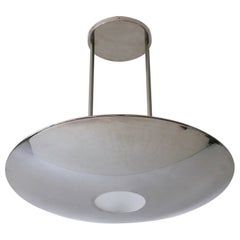 Modernist Brass Pendant Lamp or Ceiling Fixture by Florian Schulz Germany 1980s