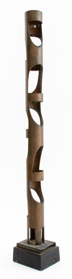 Modernist Brass Sculpture, 1980s