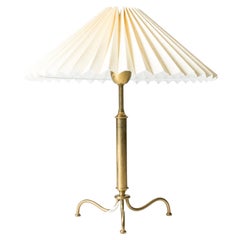 Modernist Brass Table Lamp, Sweden, 1940s