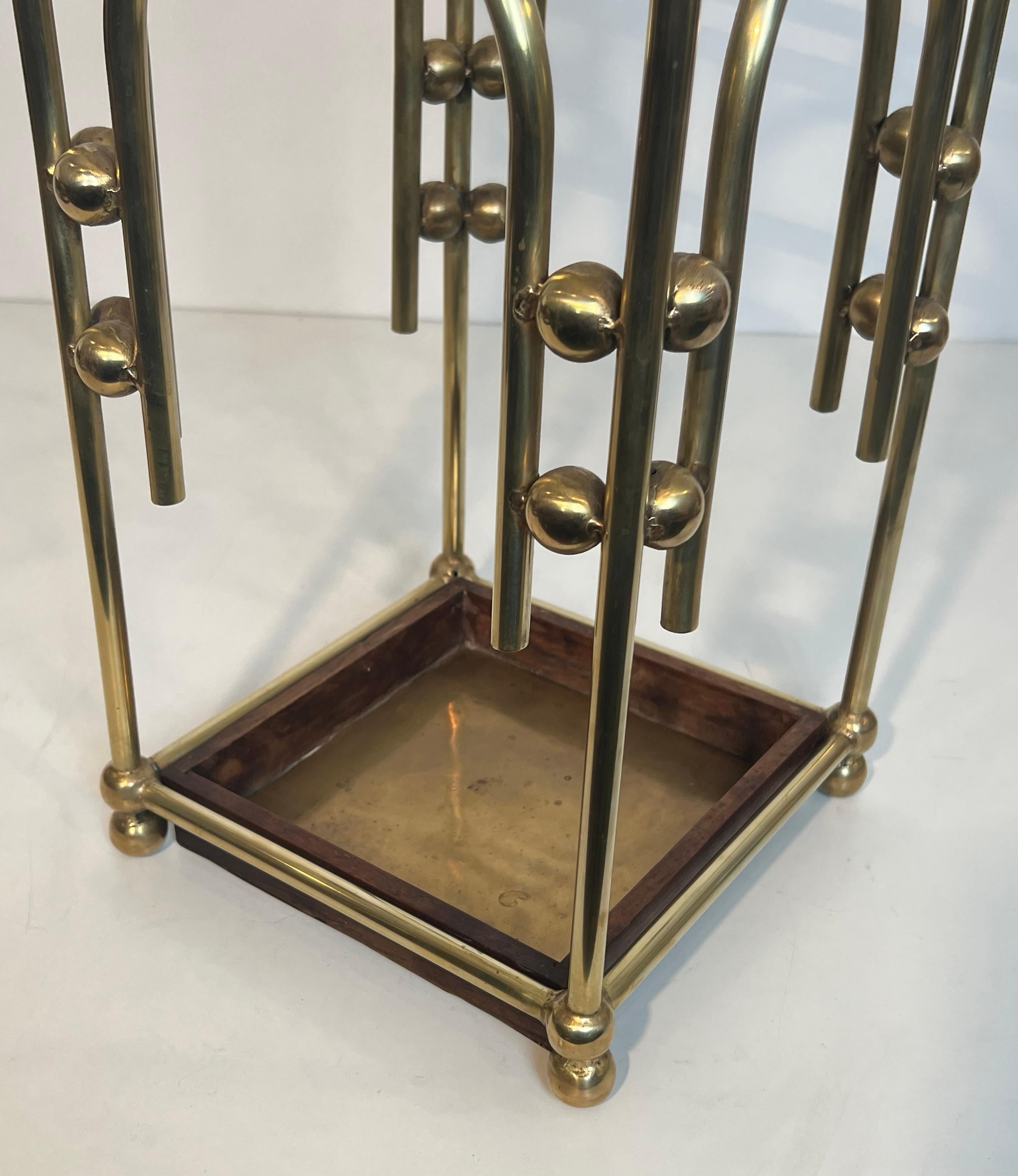 The Modernist Brass Umbrella Stand in the Style of Joseph Hoffmann (en anglais) en vente 9