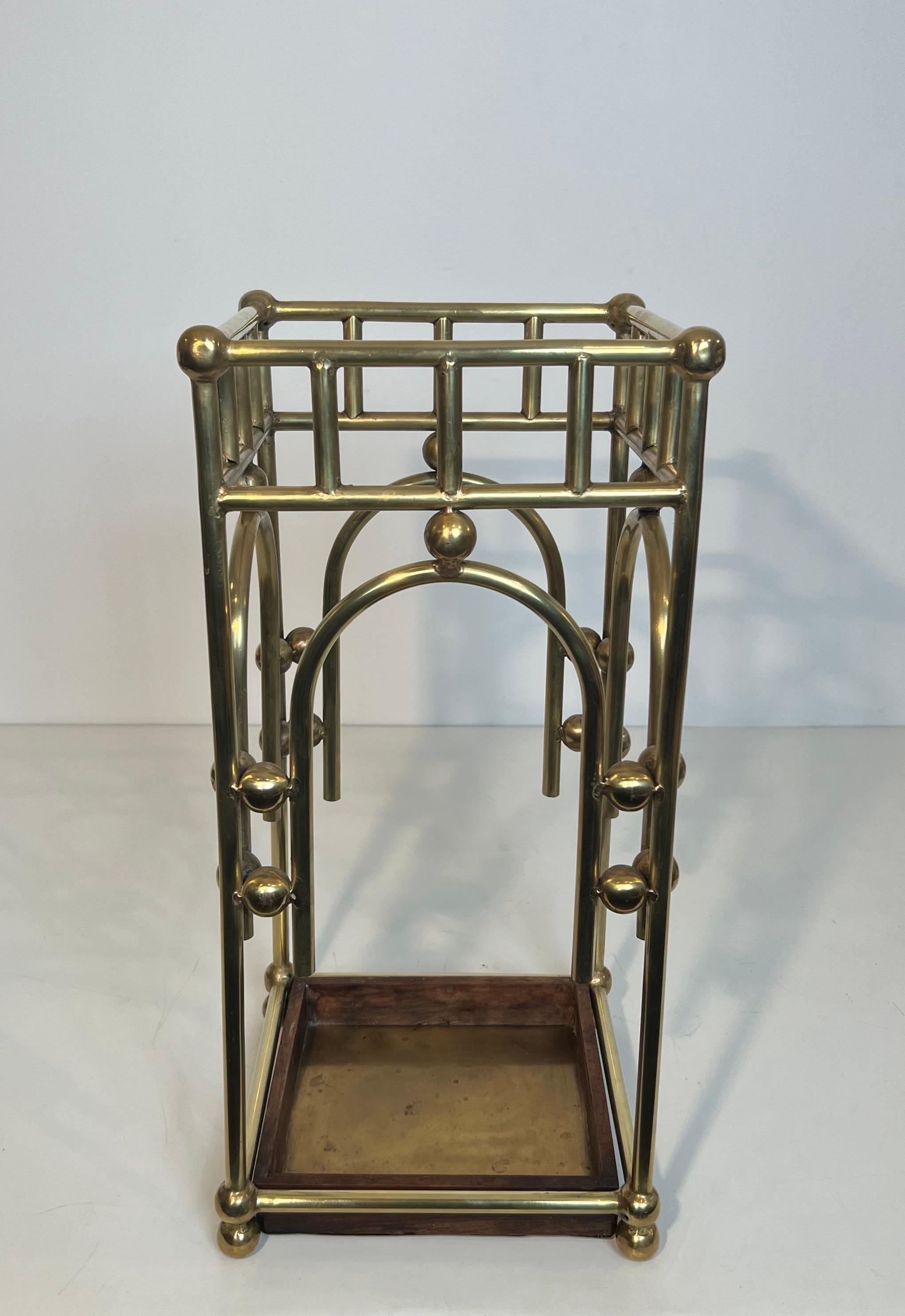 The Modernist Brass Umbrella Stand in the Style of Joseph Hoffmann (en anglais) en vente 2