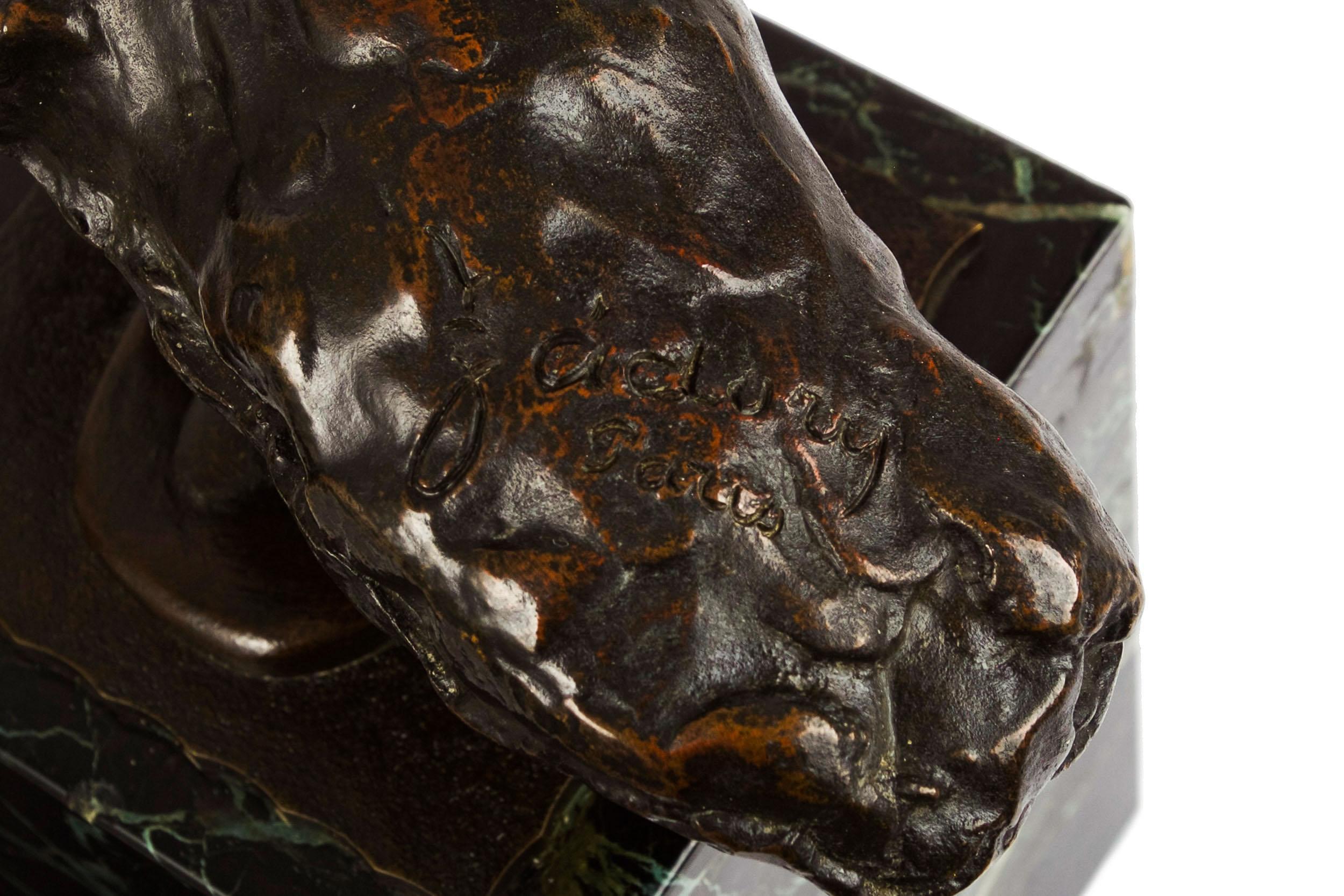 Modernist Bronze Bust Sculpture of 