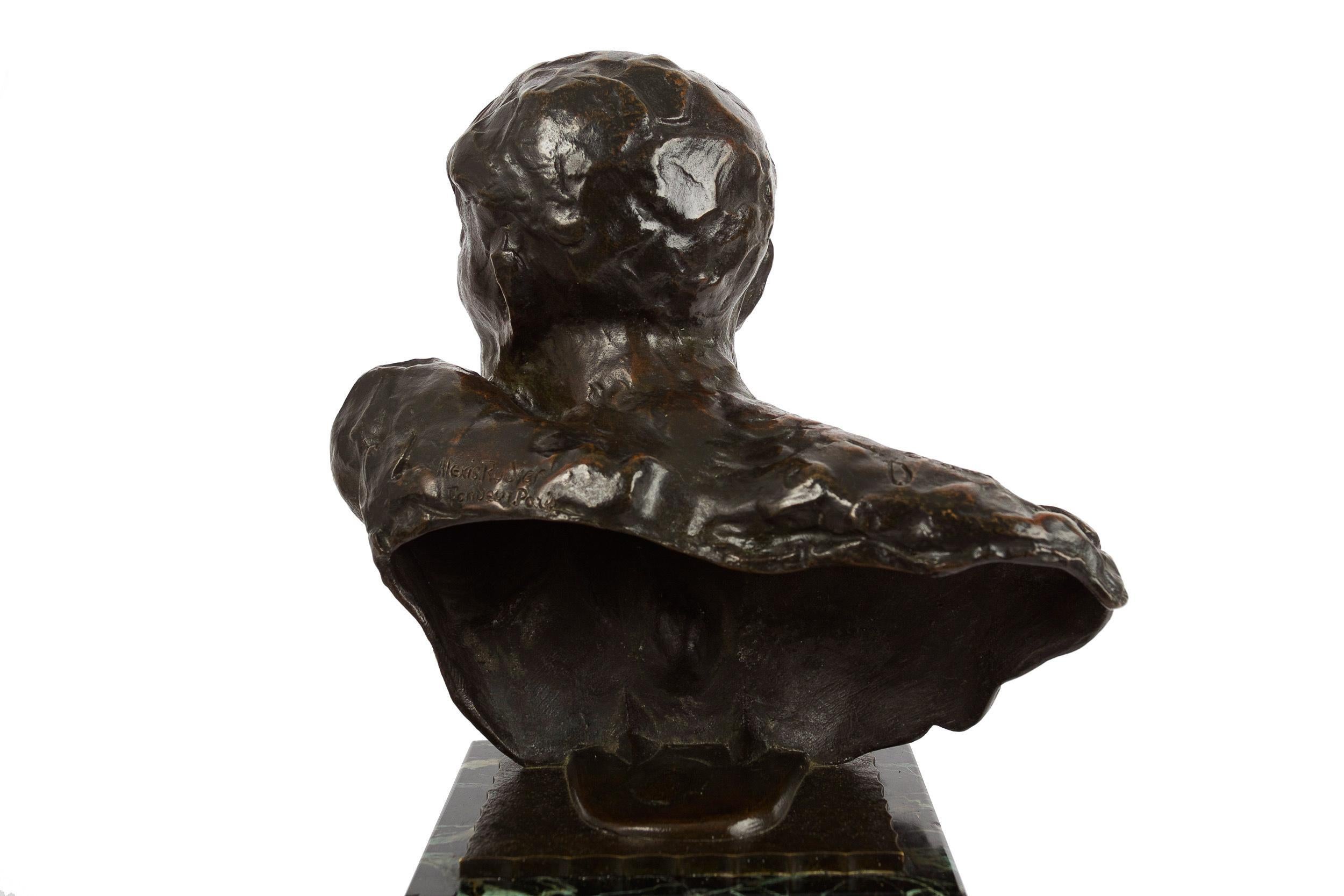 Modernist Bronze Bust Sculpture of 