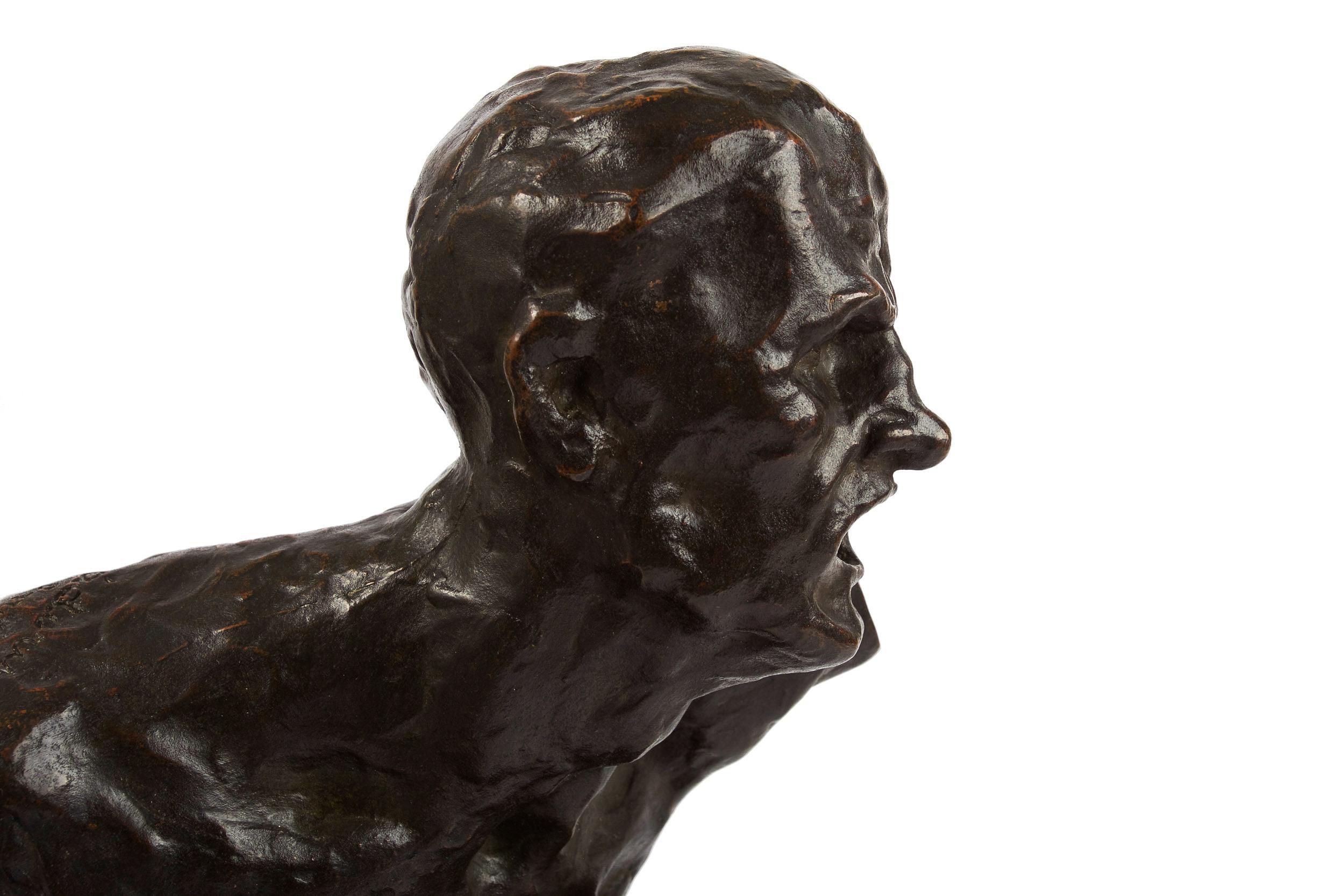 Modernist Bronze Bust Sculpture of 