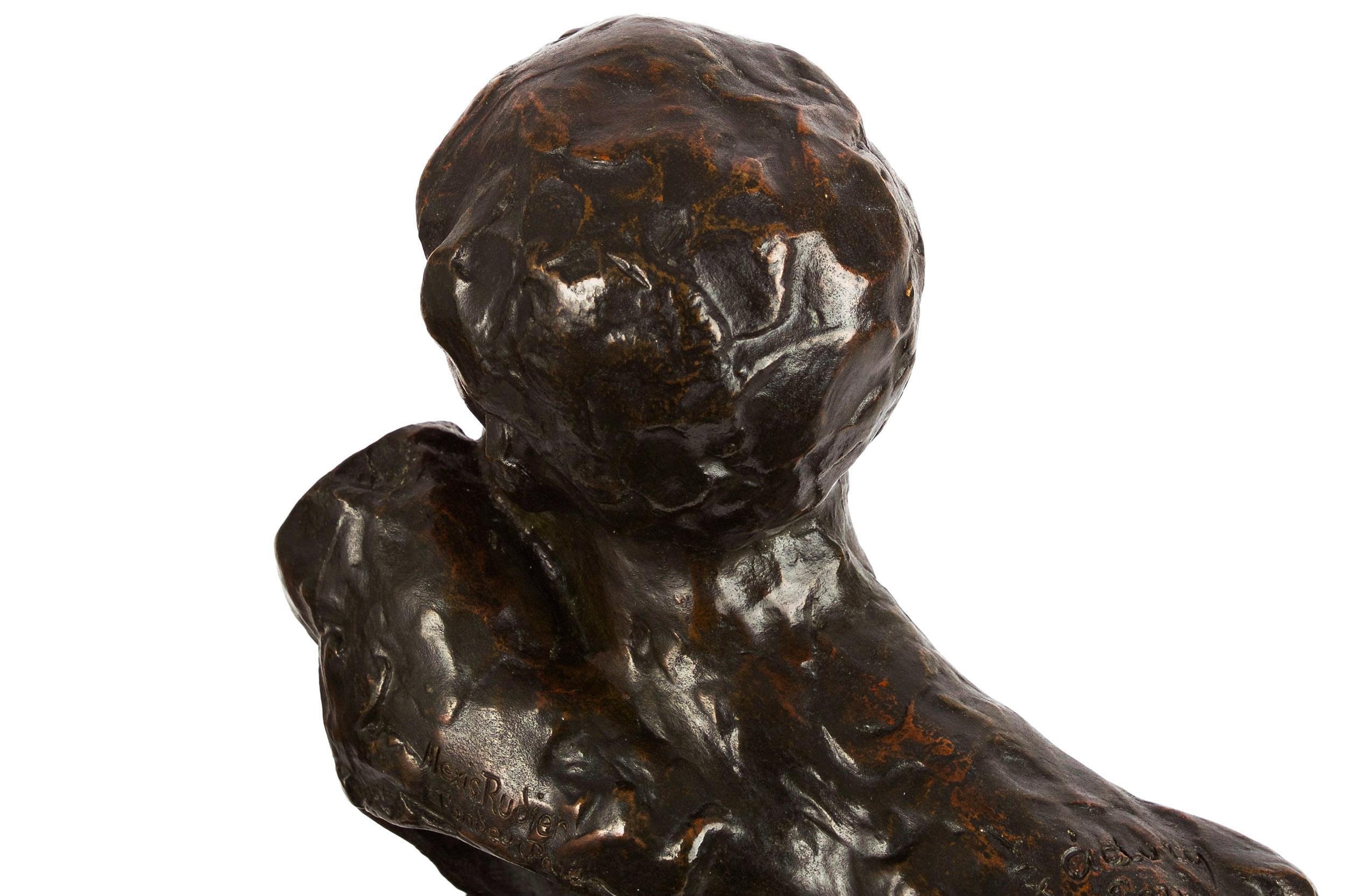 Modernist Bronze Bust Sculpture of 