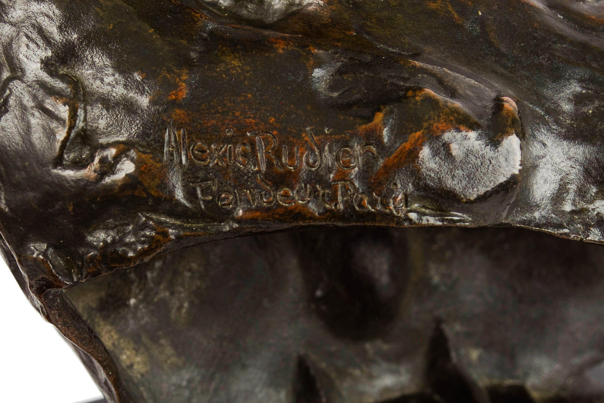 Modernist Bronze Bust Sculpture of 