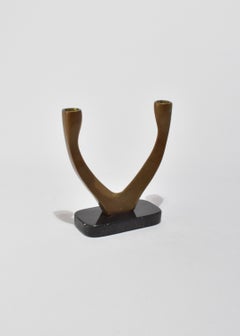 Modernist Bronze Candelabrum