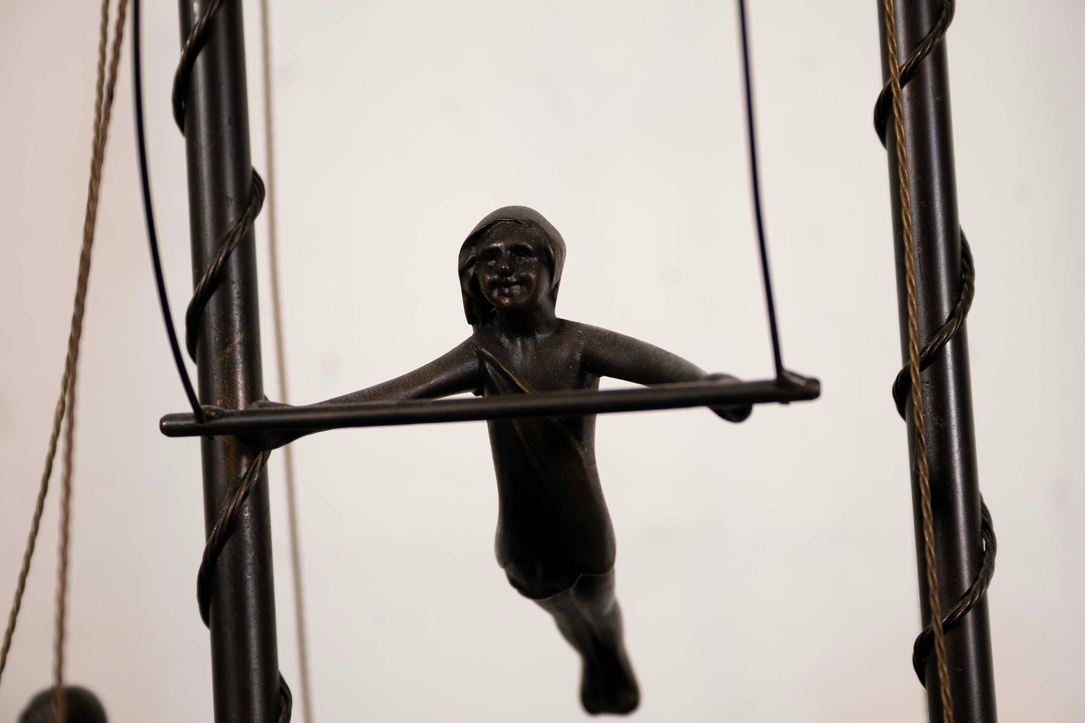  Modernist Bronze Circus Ring Le Grand Chapiteau Sculpture  For Sale 3