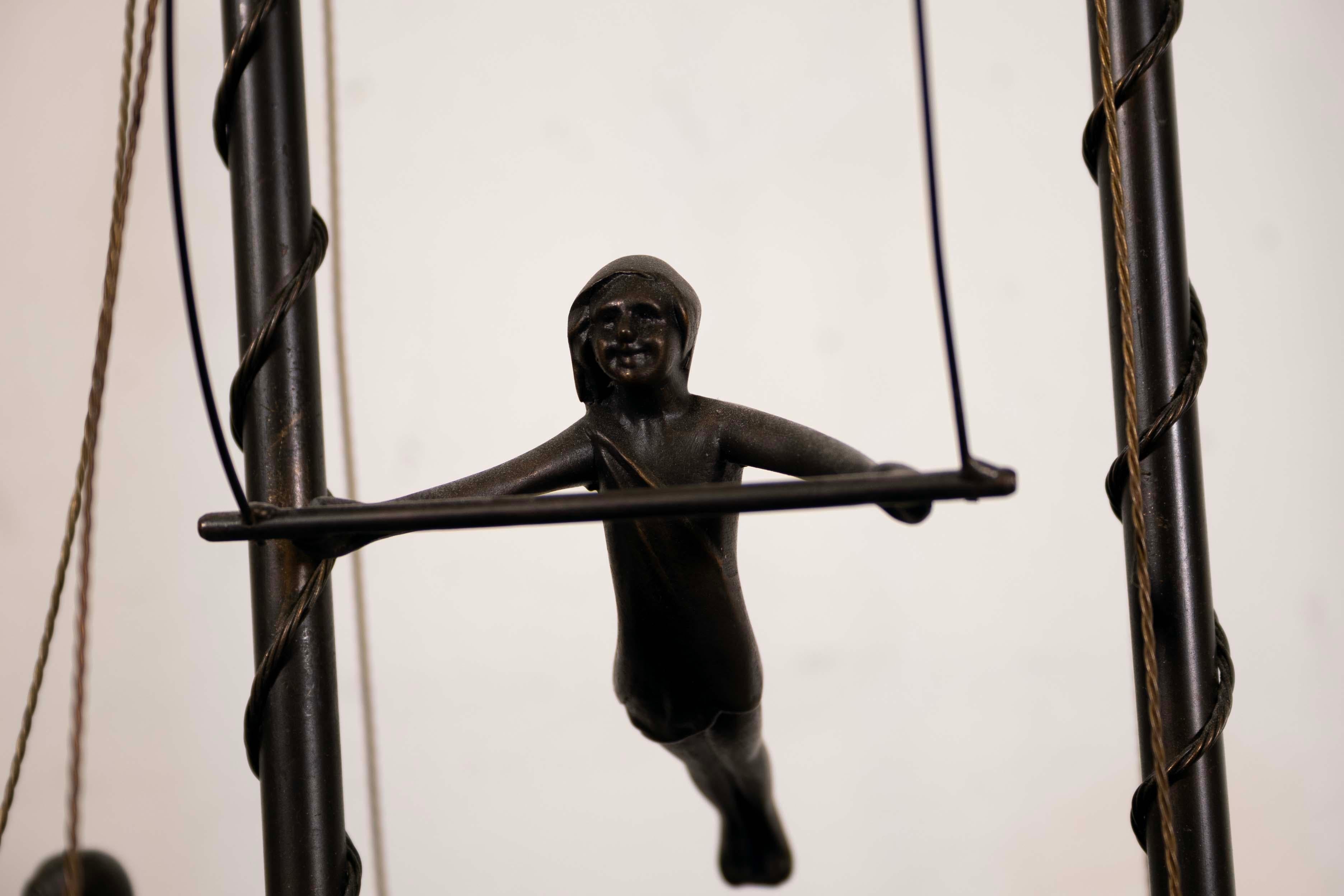 Modernist Bronze Circus Ring Le Grand Chapiteau Sculpture 3
